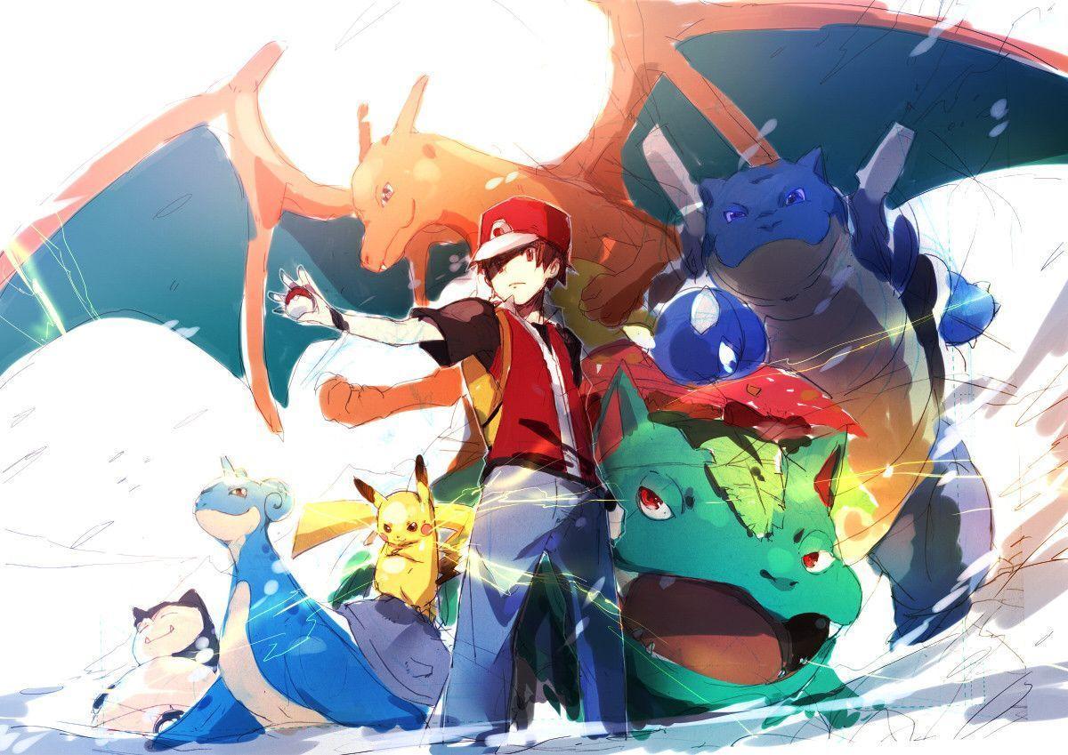 Pokemon trainer red Wallpapers Download