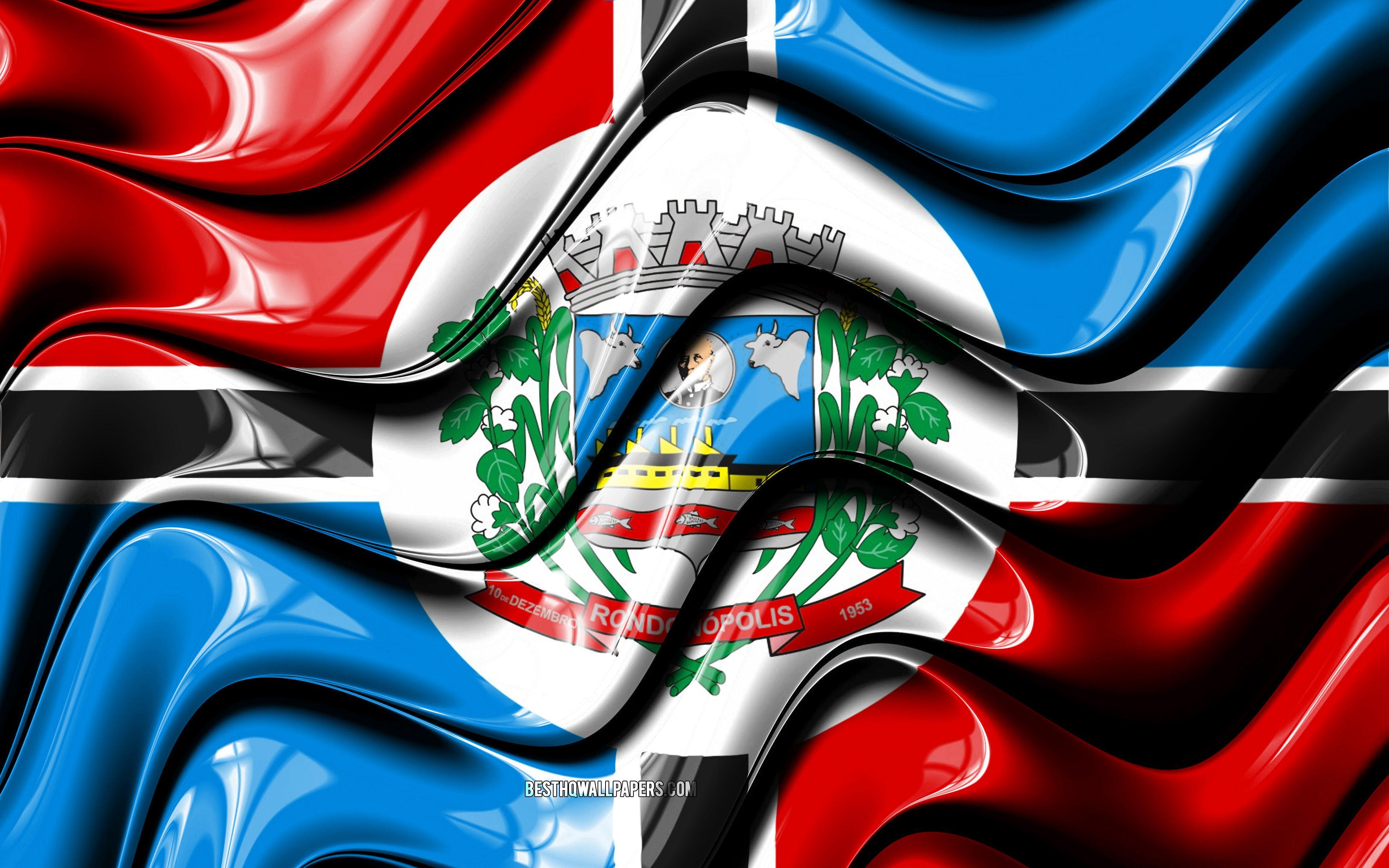 3840x2400 Download wallpaper Rondonopolis Flag, 4k, Cities of Brazil, South America, Flag of Rondonopolis, 3D art, Rondonopolis, Brazilian cities, Rondonopolis 3D flag, Brazil for desktop with resolution 3840x2400. High Quality HD picture wallpaper