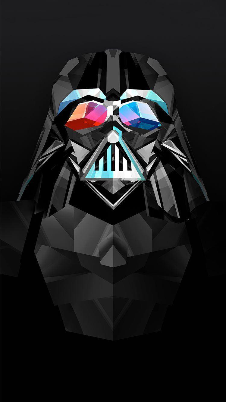 1080x1920 darth vader star wars justin maller art iPhone 8 Wallpaper Free Download