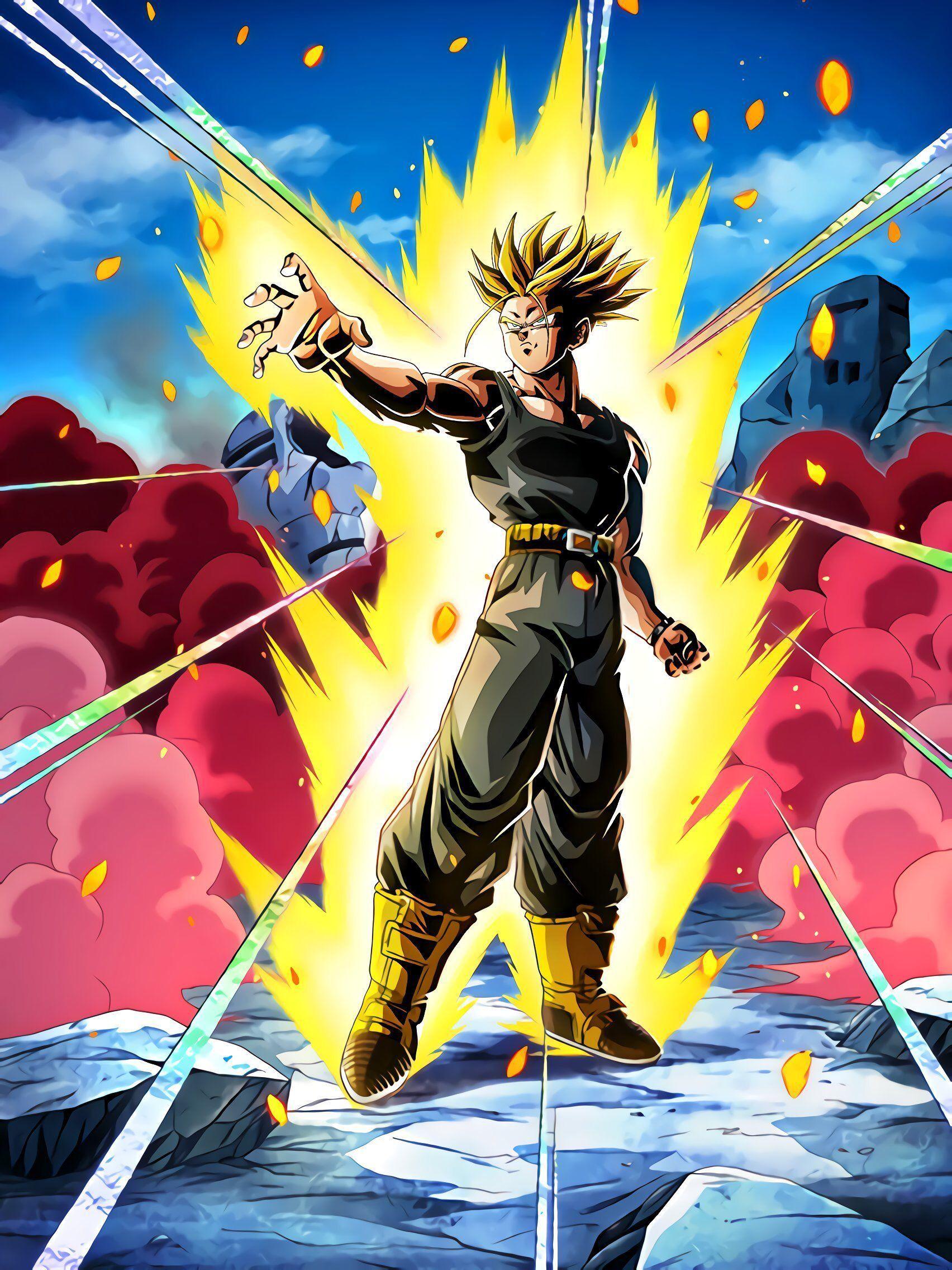 1704x2272 LR Trunks HD Dragon Ball Z Dokkan Battle. Anime dragon ball super, Dragon ball z, Dragon ball image