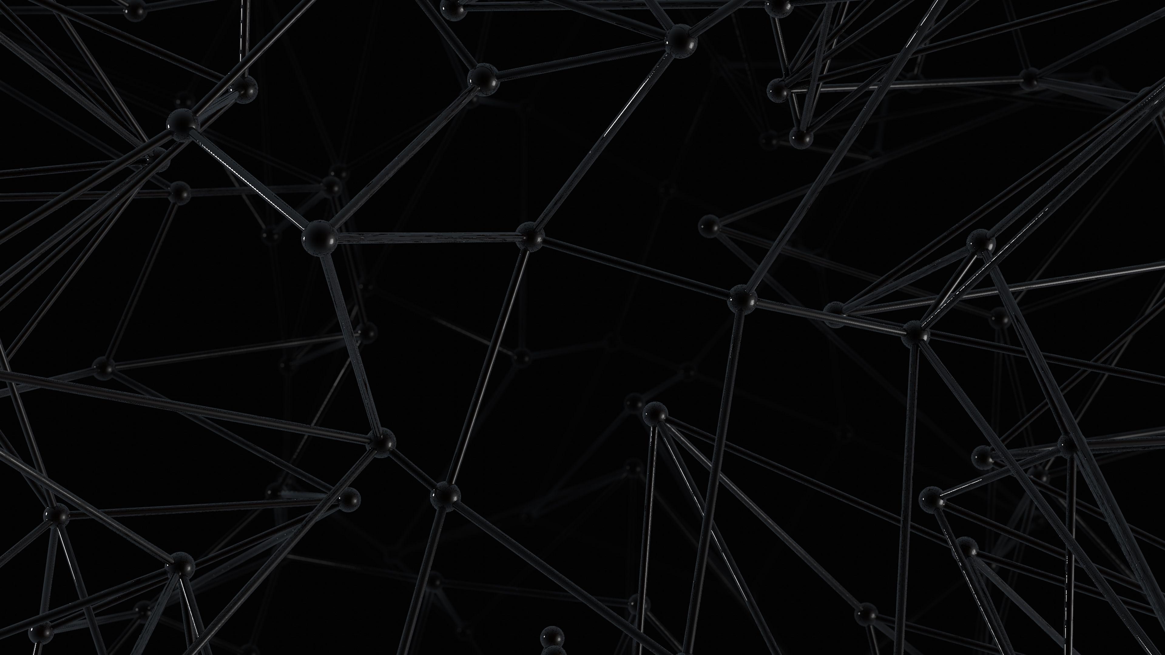 3840x2160 Black Google Wallpaper 4k
