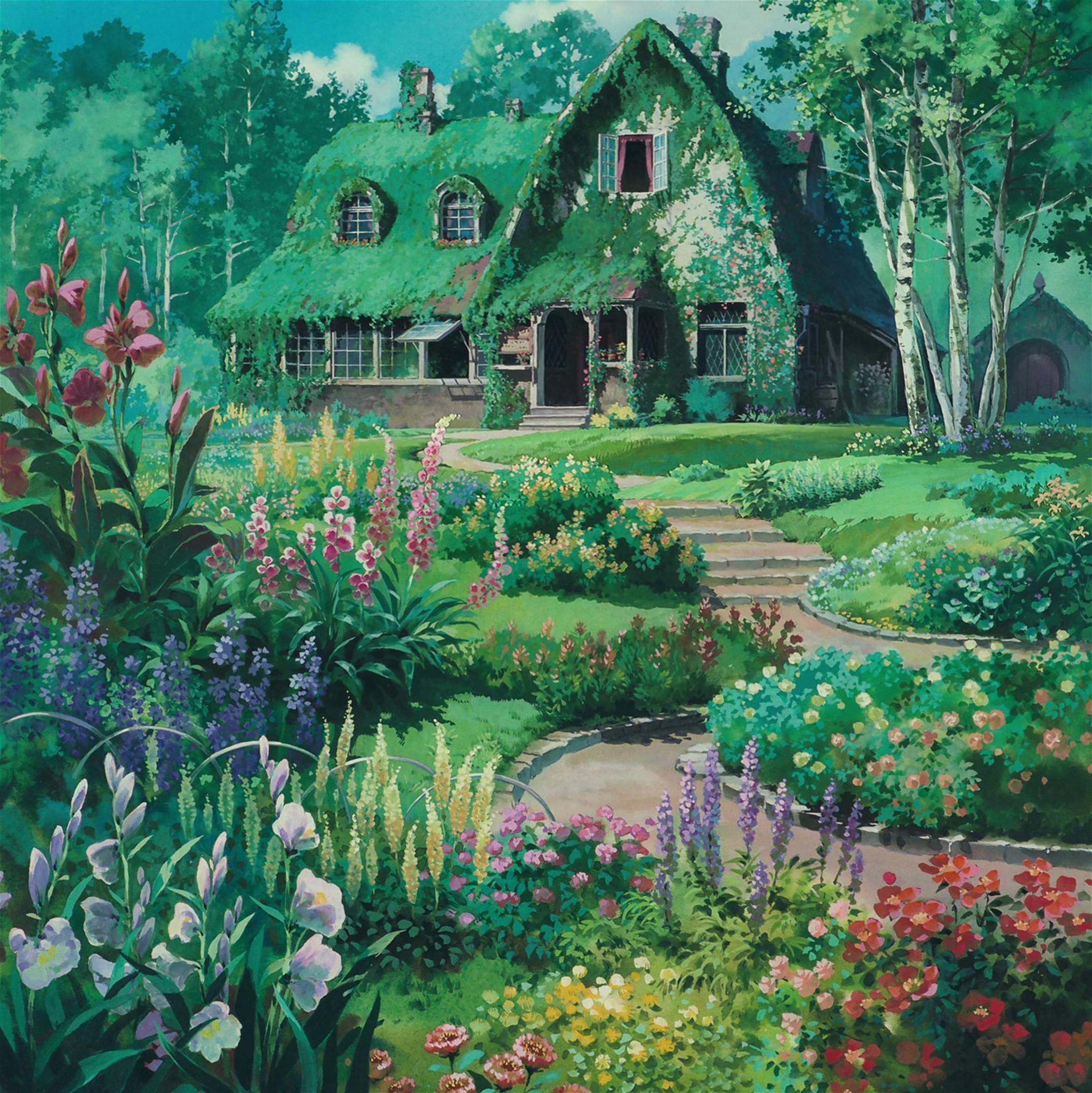 Studio Ghibli Garden Scenery Wallpapers - Top Free Studio Ghibli Garden  Scenery Backgrounds - WallpaperAccess