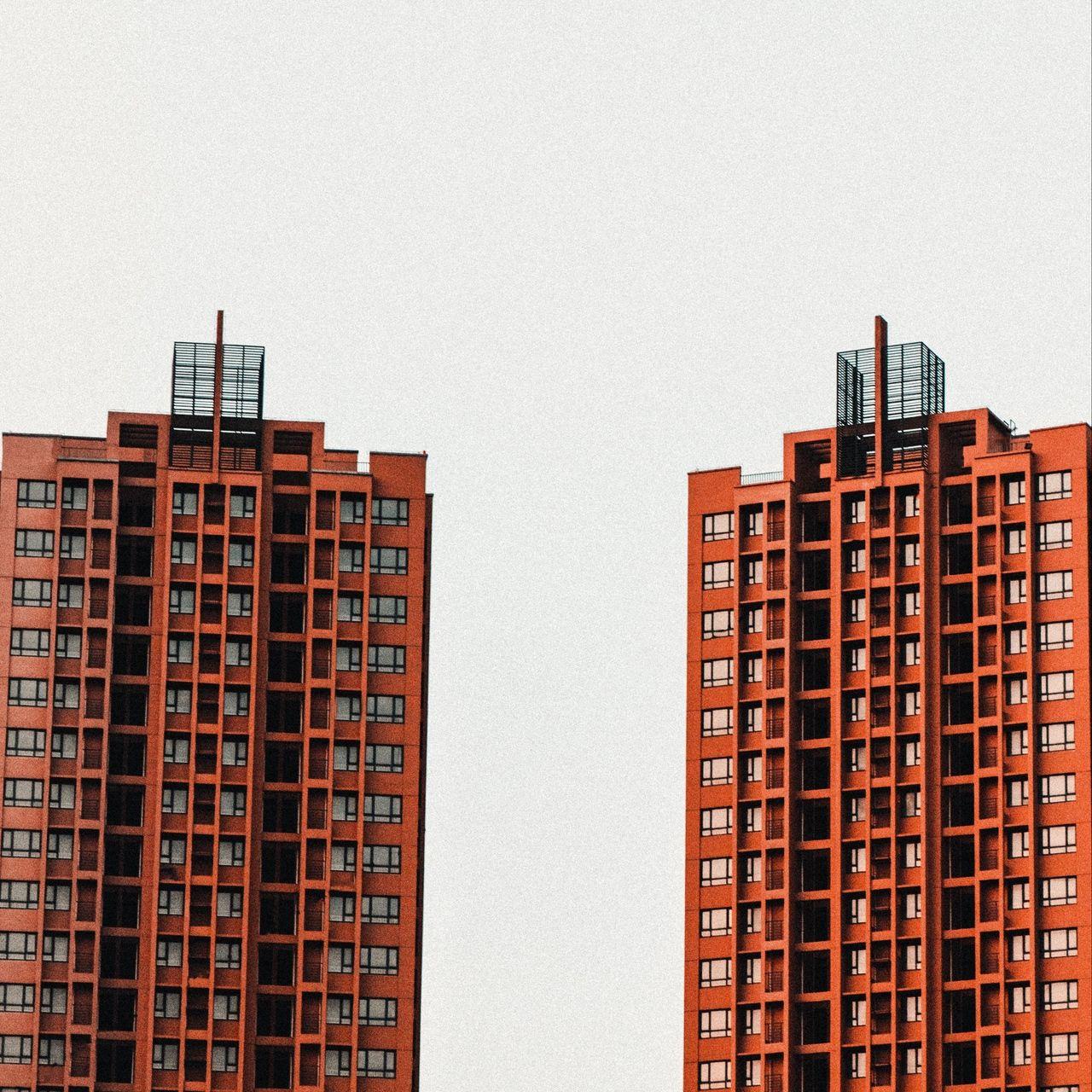 1280x1280 Download Wallpaper 1280x1280 Skyscrapers City Architecture High Rise Buildings Wallpaper, Background IPad, IPad IPad Mini For Parallax