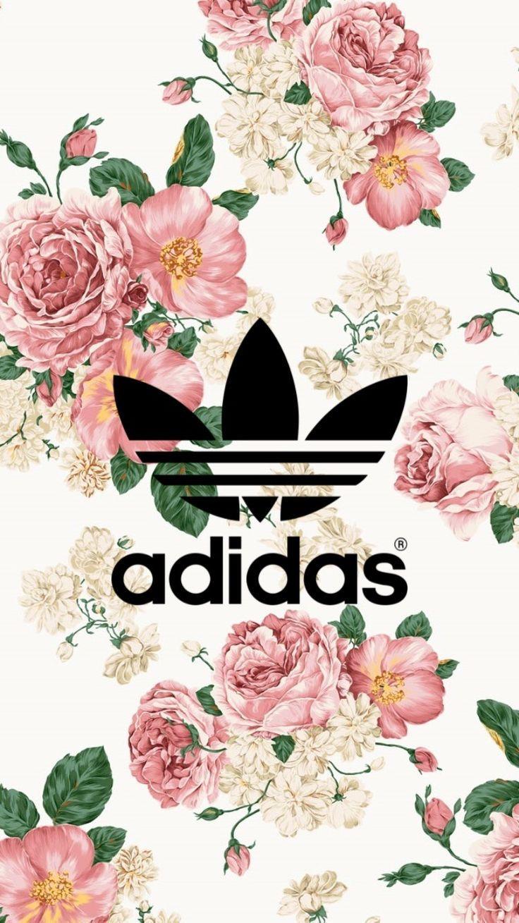 736x1309 Adidas Wallpaper Flowers