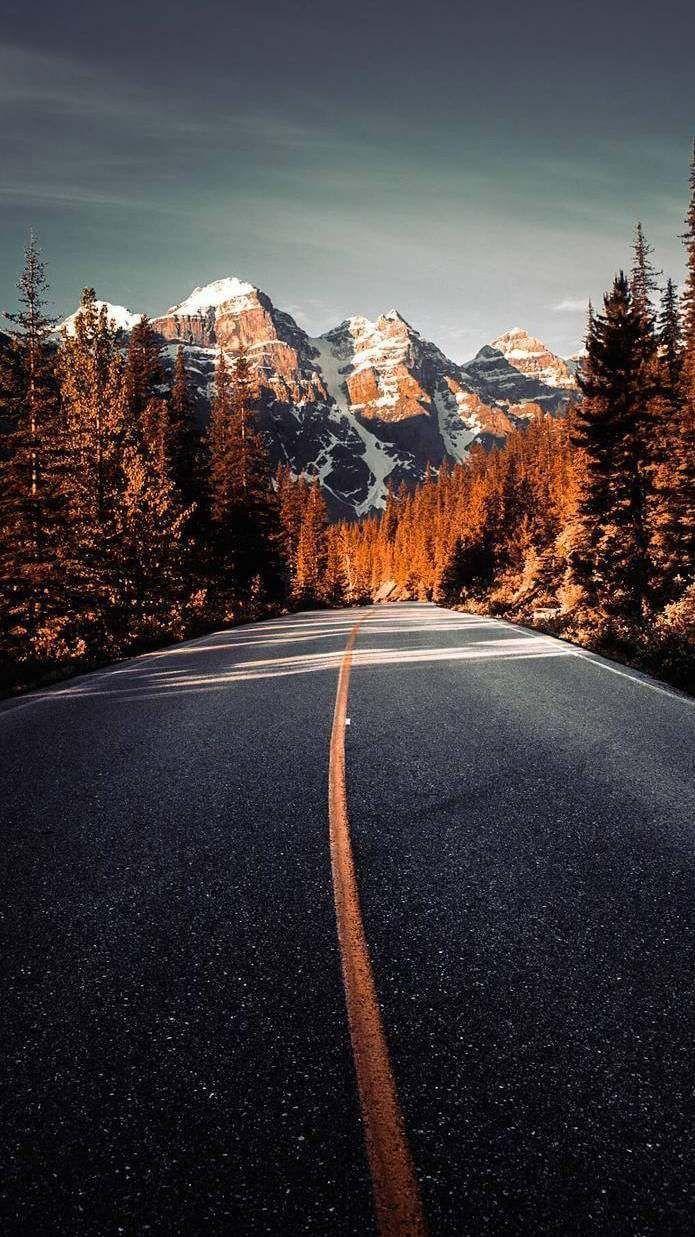 695x1237 Canadian Nature Road Winter Mountains iPhone Wallpaper. Landscape wallpaper, Landscape photography nature, Canadian nature