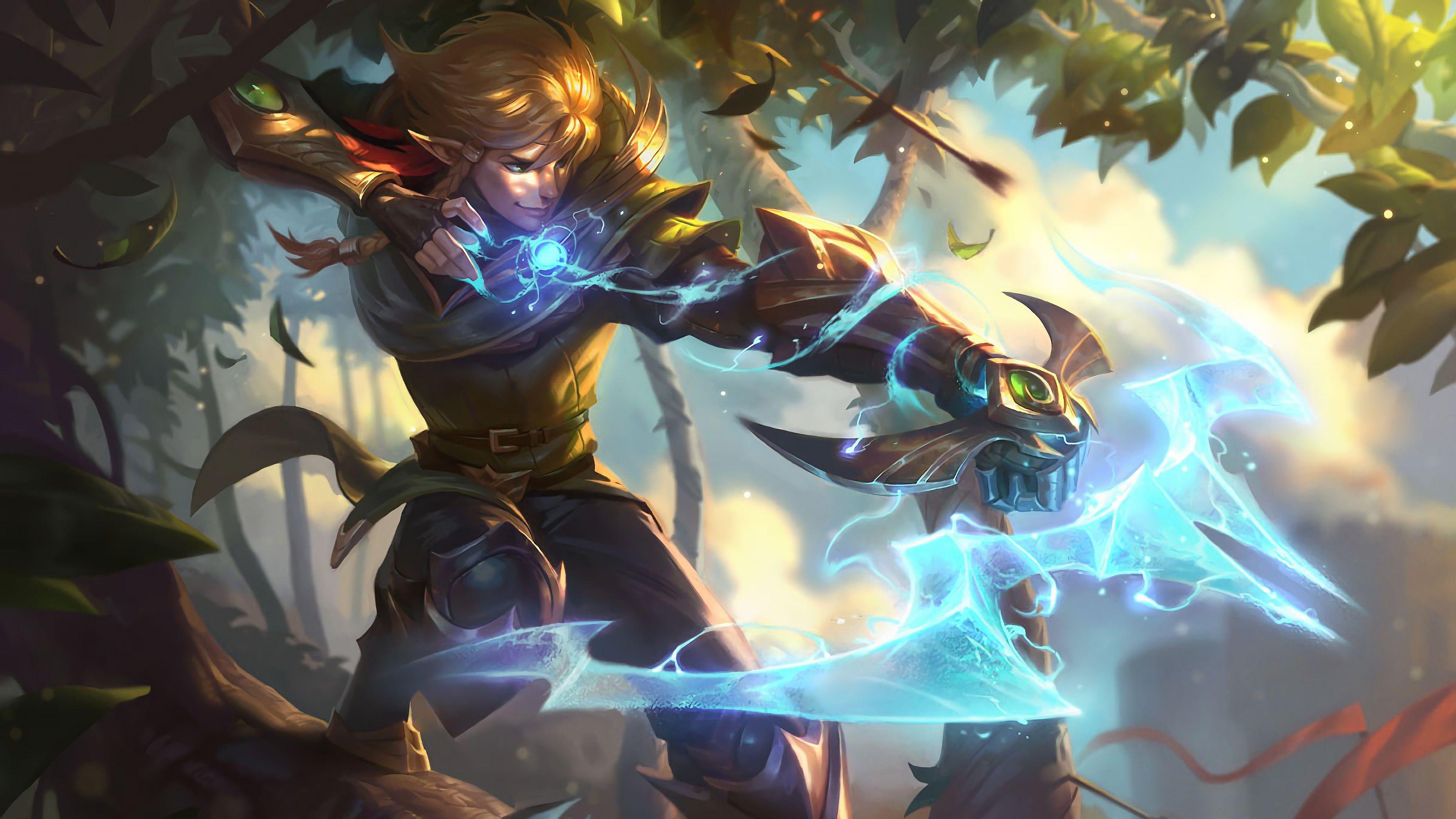 3840x2160 Wallpaper 4k Nottingham Ezreal New Spash Art Rework Update Skin League of Legends LoL lol Ezreal, league of legends