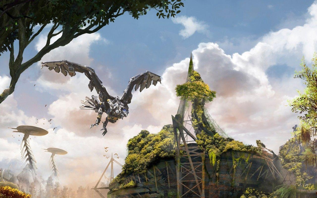 1280x800 Horizon Zero Dawn Cardiff Wallpaper