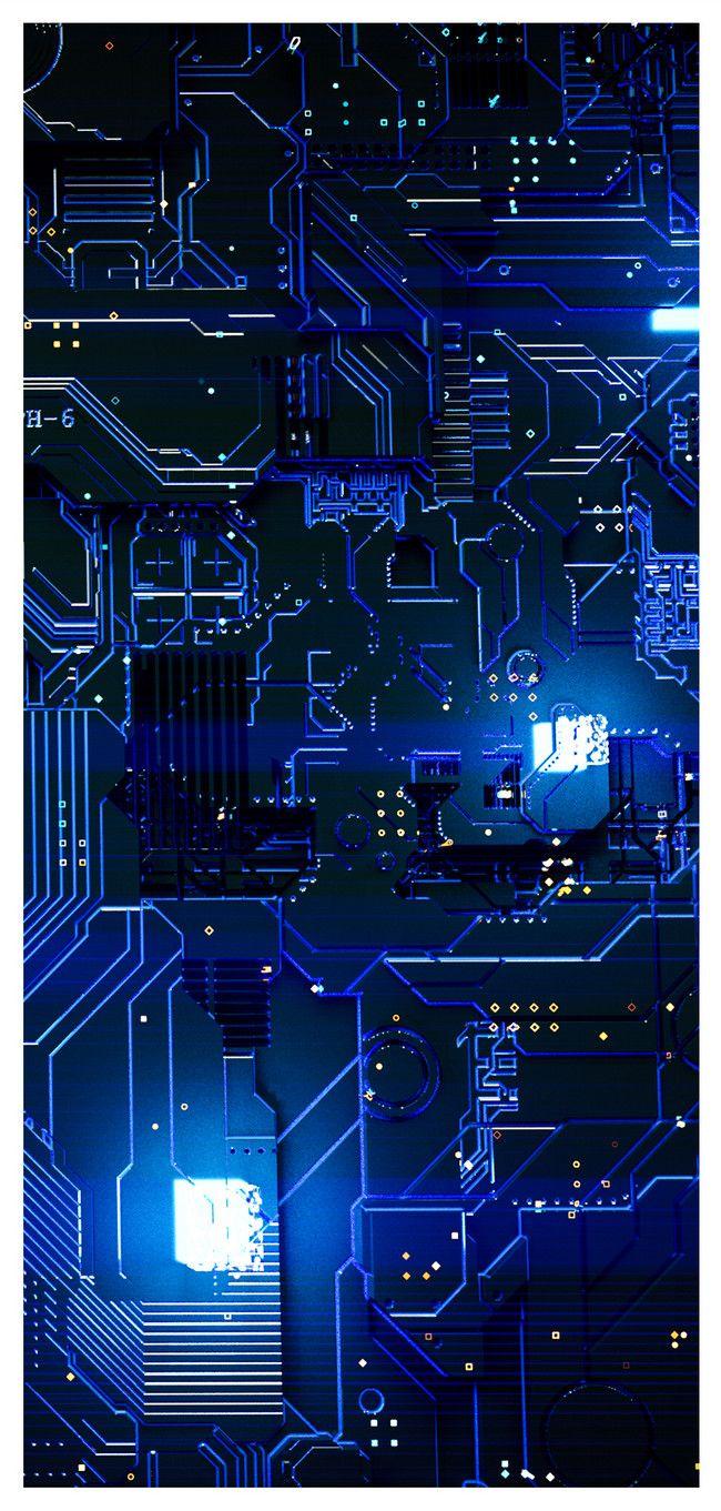 650x1361 Technology Circuit Chip Mobile Phone Wallpaper wallpaper background image free download