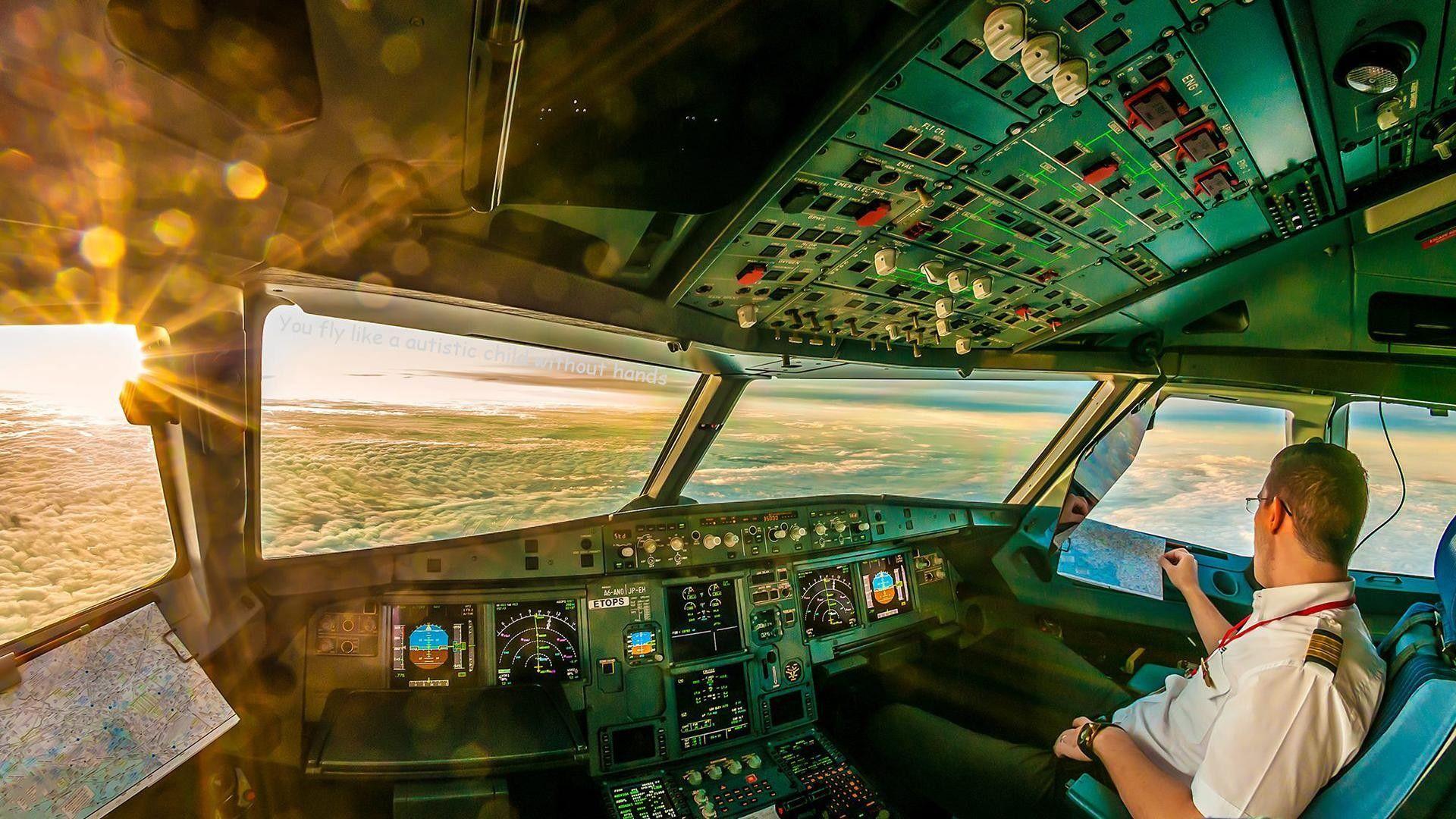 1920x1080 Airplane Cockpit HD Wallpaper