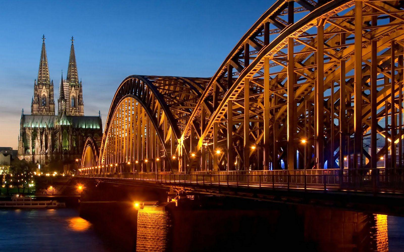 1600x1000 BestWall: cathedral hohenzollern bridge germany wallpaper