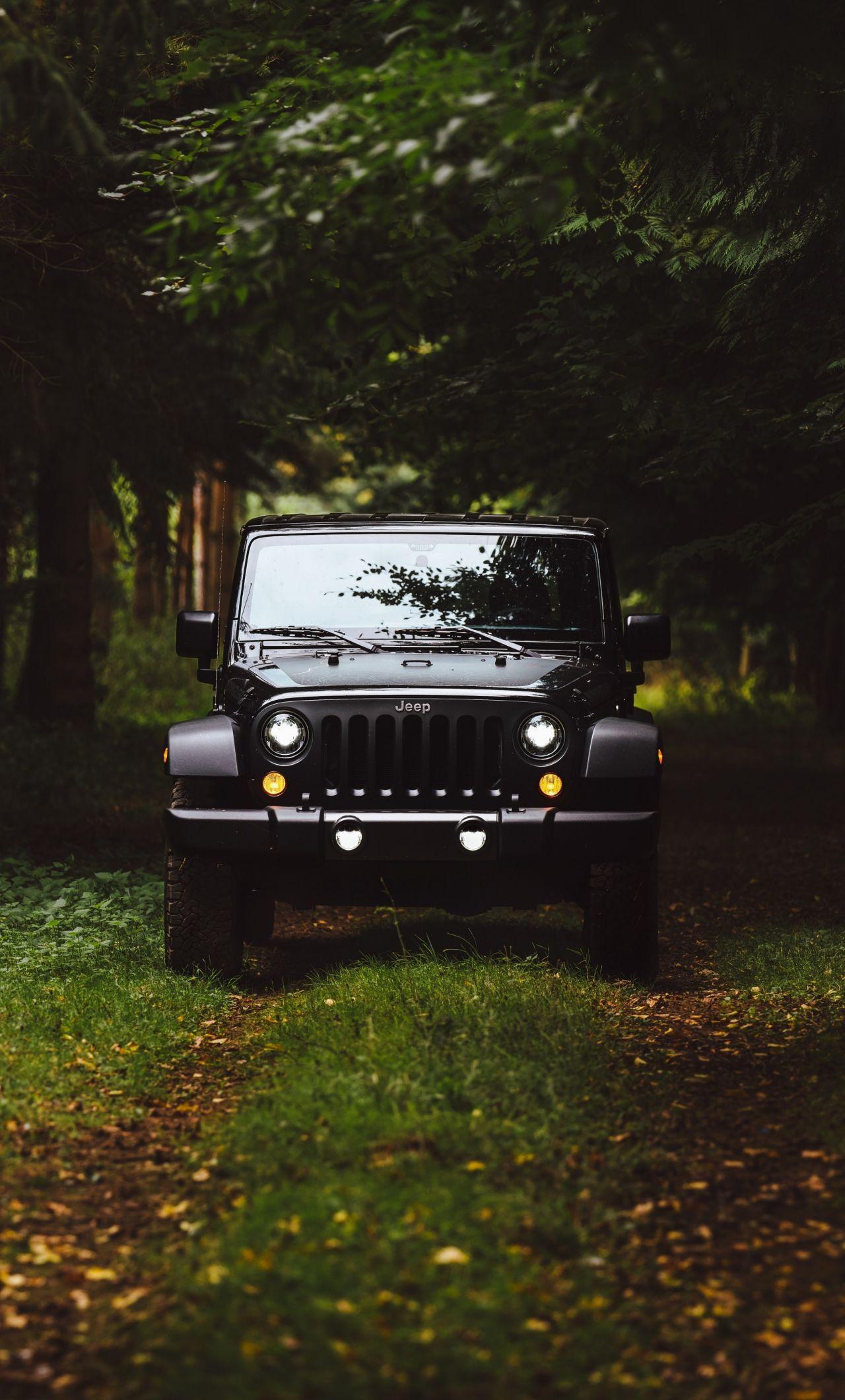 1280x2120 Download 1280x2120 wallpaper black jeep, forest, jeep wrangler, iphone 6 plus, 1280x2120 HD image, background, 2165