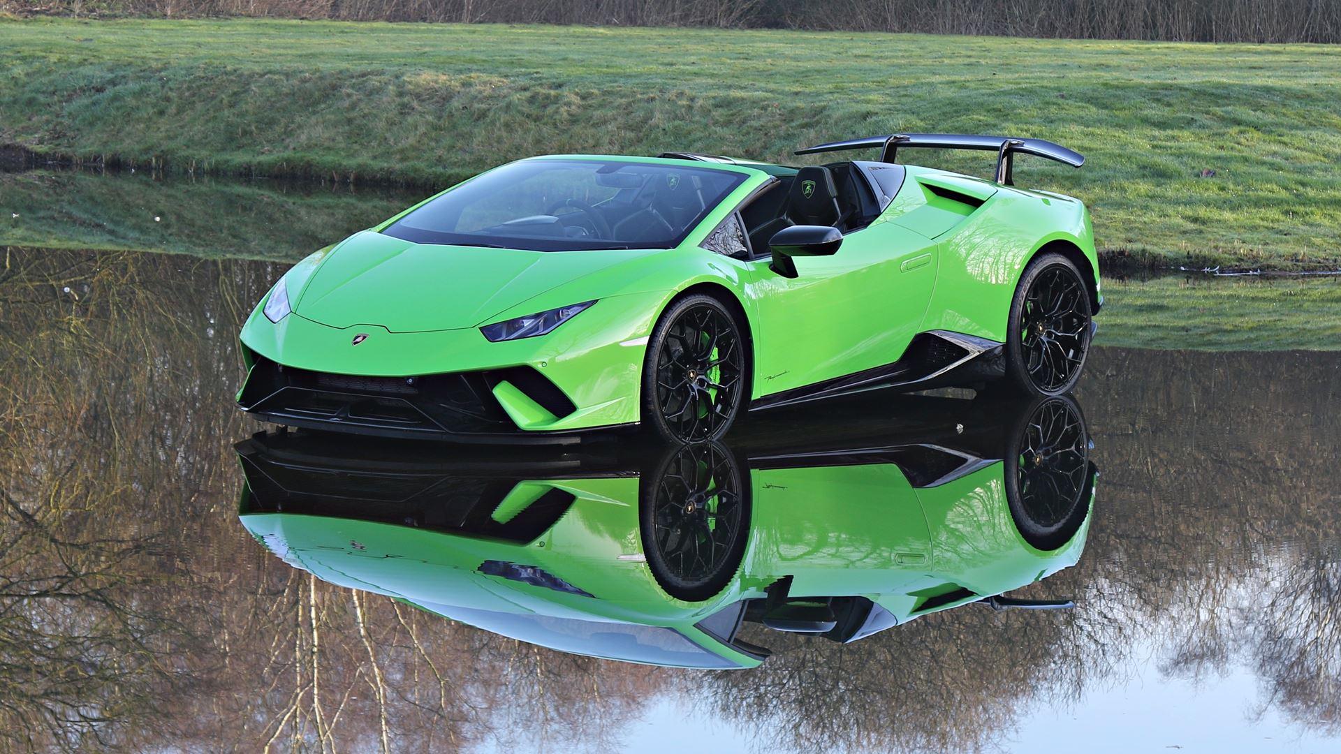 1920x1080 Used 2018 Lamborghini Huracan Performante Spyder LP640 4 £950 500 Miles Verde Mantis