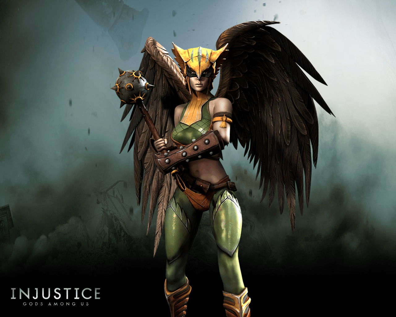 1280x1024 Hawkgirl Wallpaper