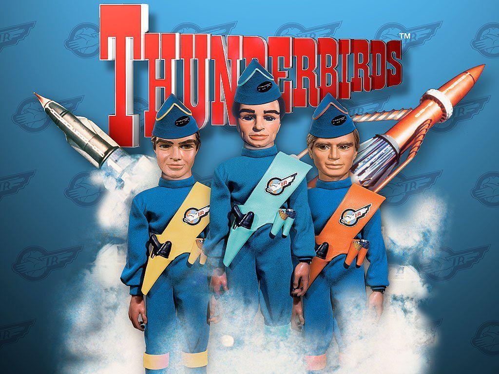 1024x768 Left to right: Virgil Tracy, Scott Tracy and Gordon Tracy. Thunderbirds are go, Thunderbird, New tv series
