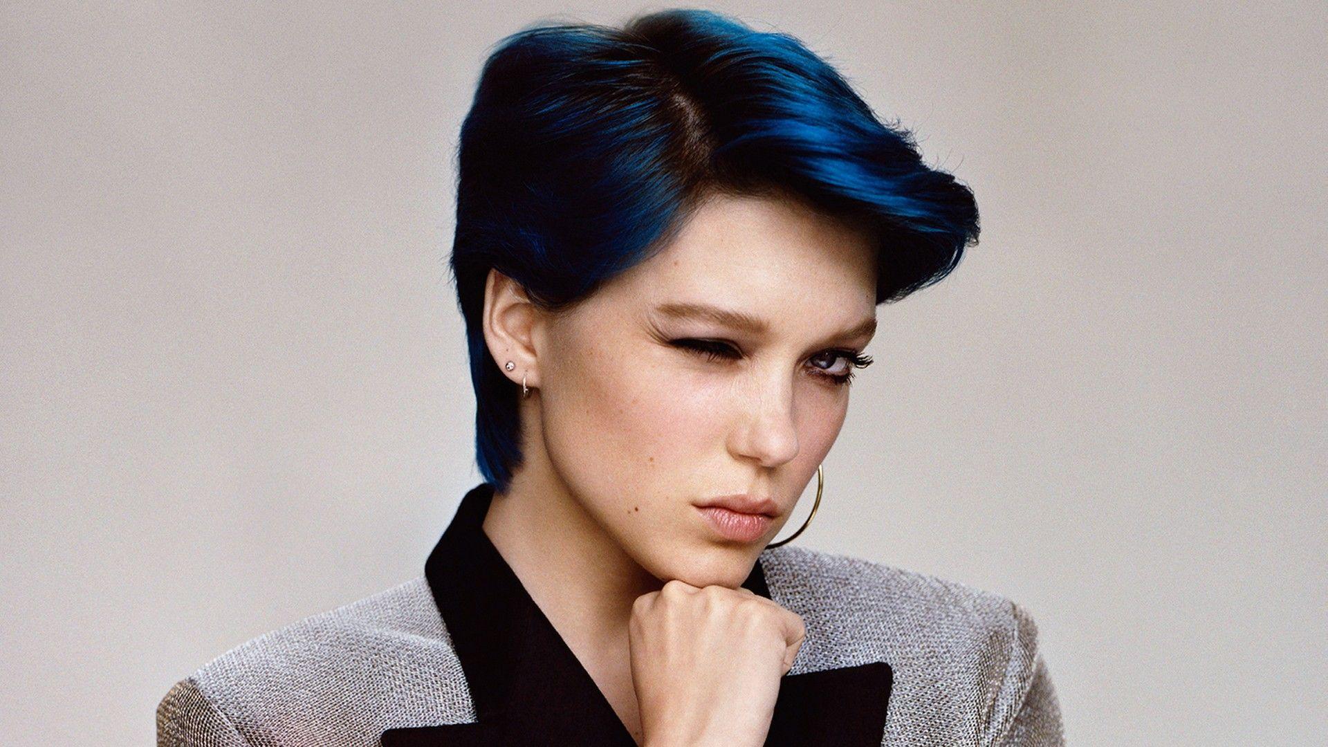 1920x1080 Lea Seydoux Blue Hair Wallpaper 54991 1920x1080 px