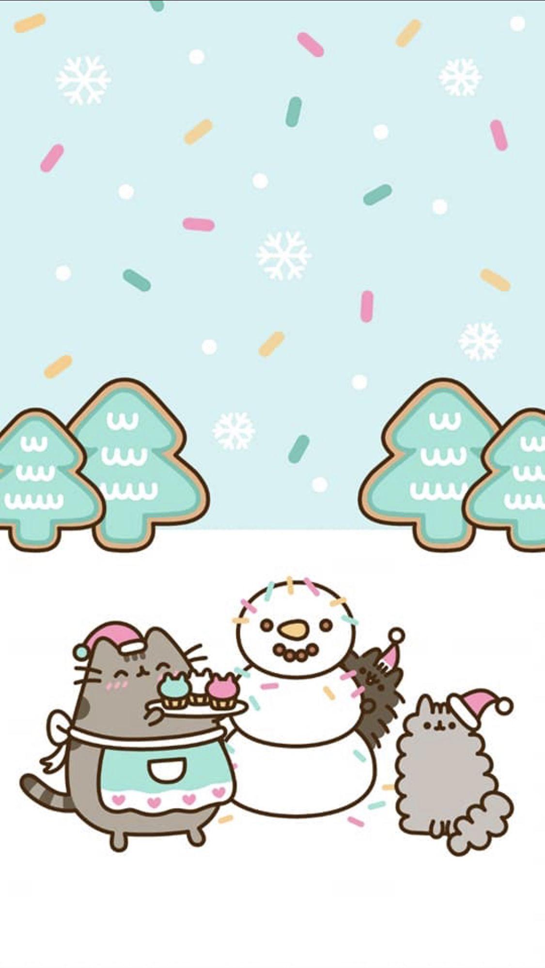 1125x1997 Kawaii Cute Christmas Wallpaper For Chromebooks
