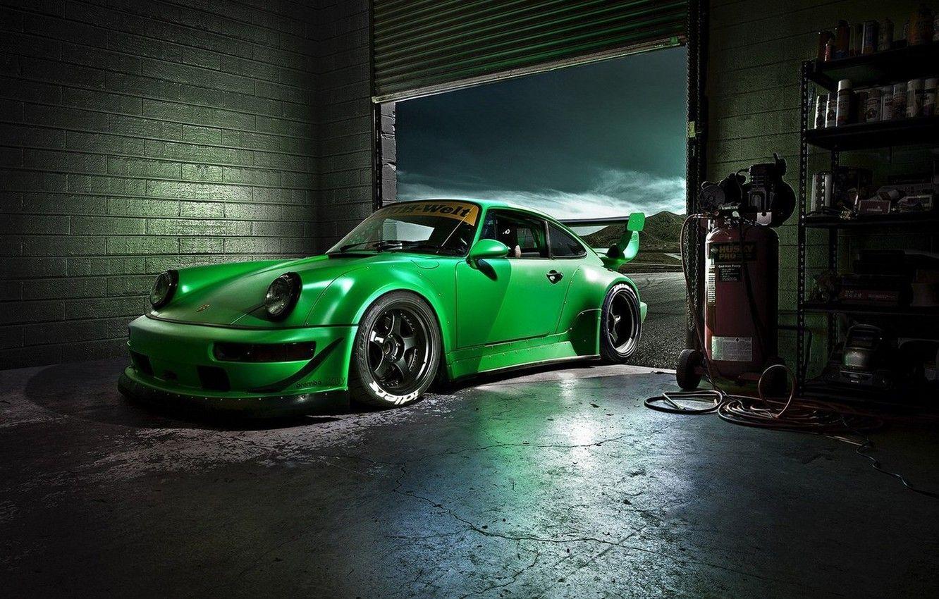 1332x850 Wallpaper Green, Machine, Desktop, Garage, Car, Porsche, Car, Beautiful, Green, Carrera, Wallpaper, Beautiful, Wallpaper, The front, Carrera image for desktop, section porsche