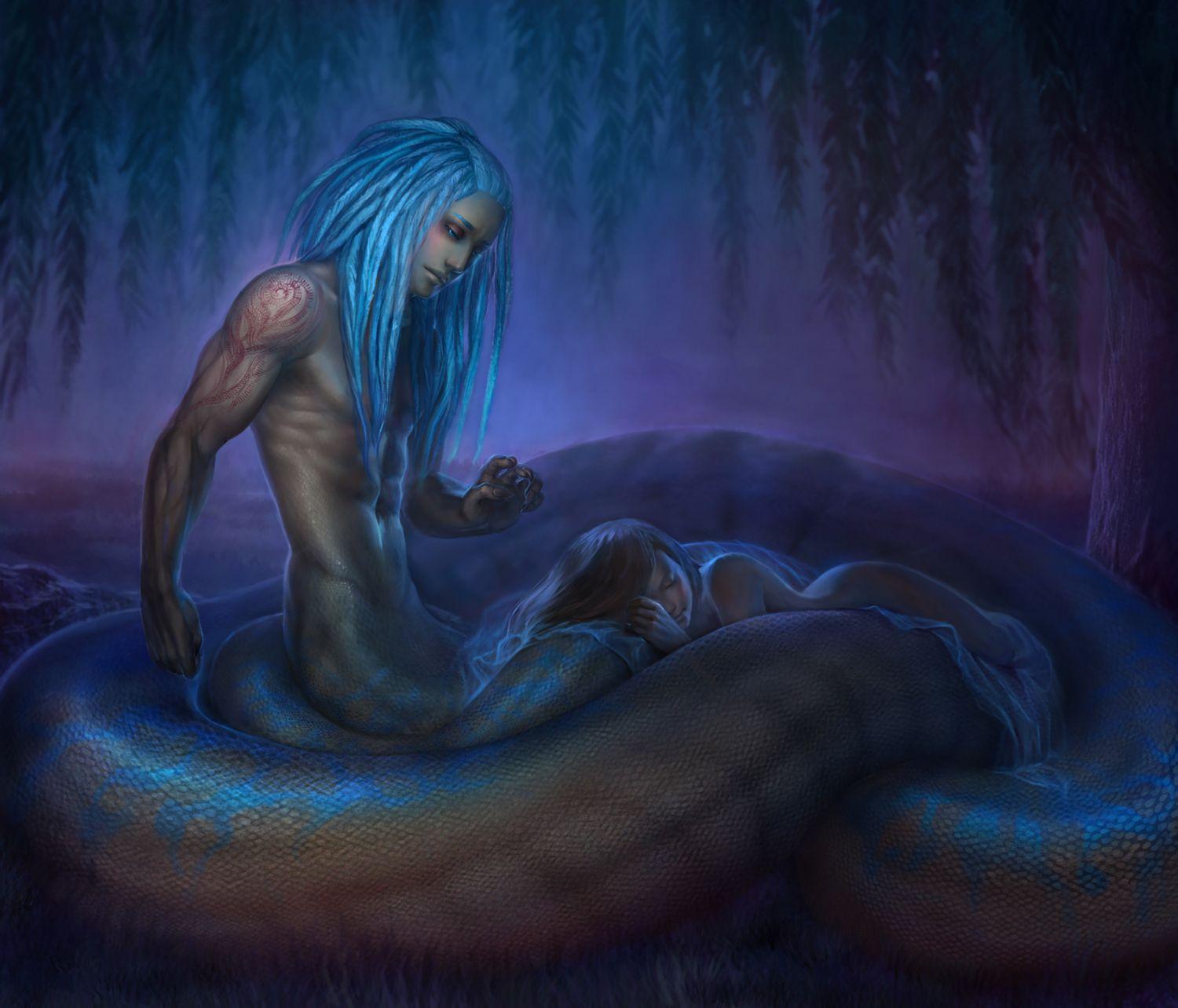 1500x1284 Beautiful Fantasy Man Snake Wallpaper​-Quality Image and Transparent PNG Free Clipart