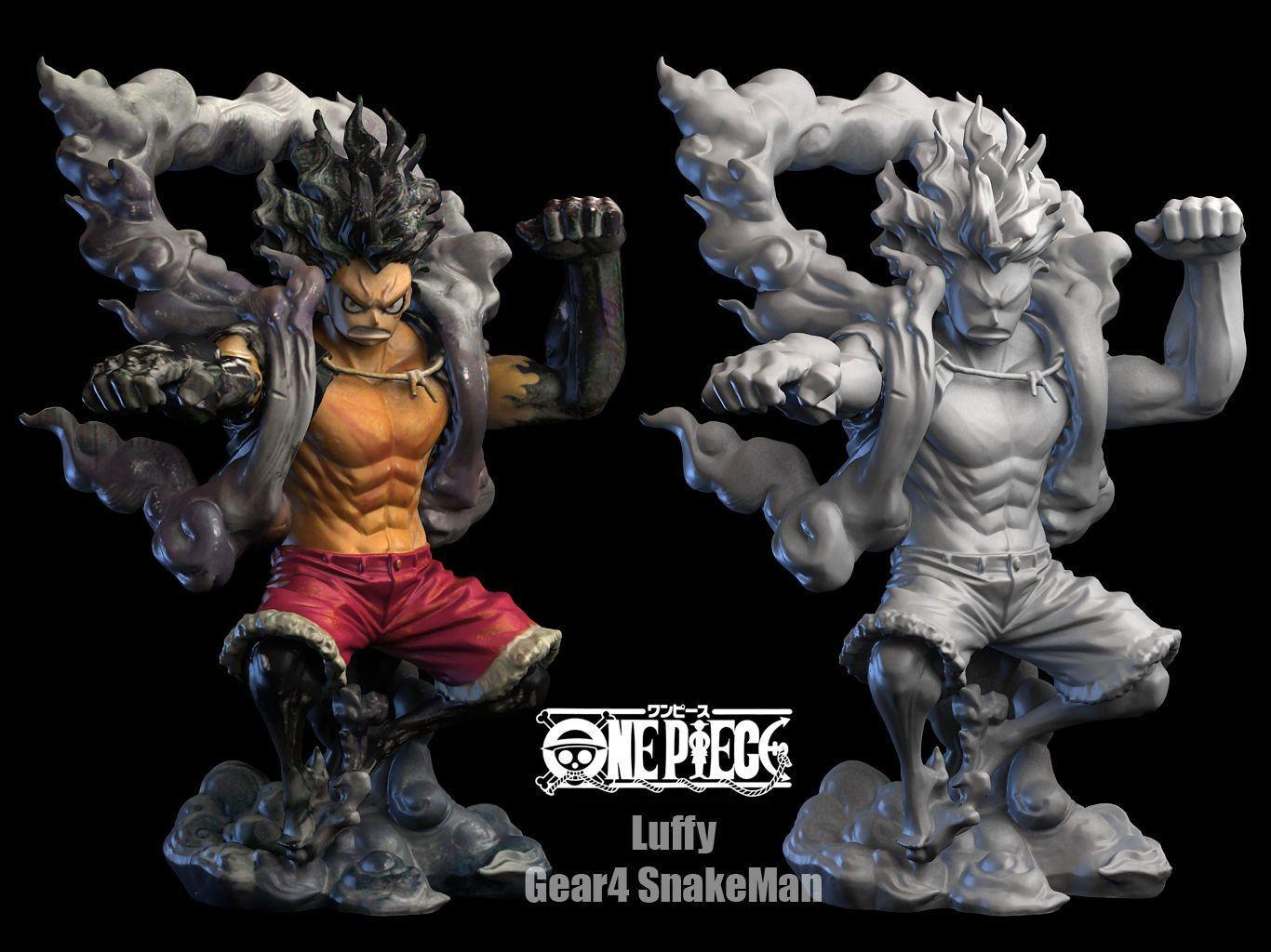 1366x1024 Figurine One Piece Luffy Gear 4 Snakeman