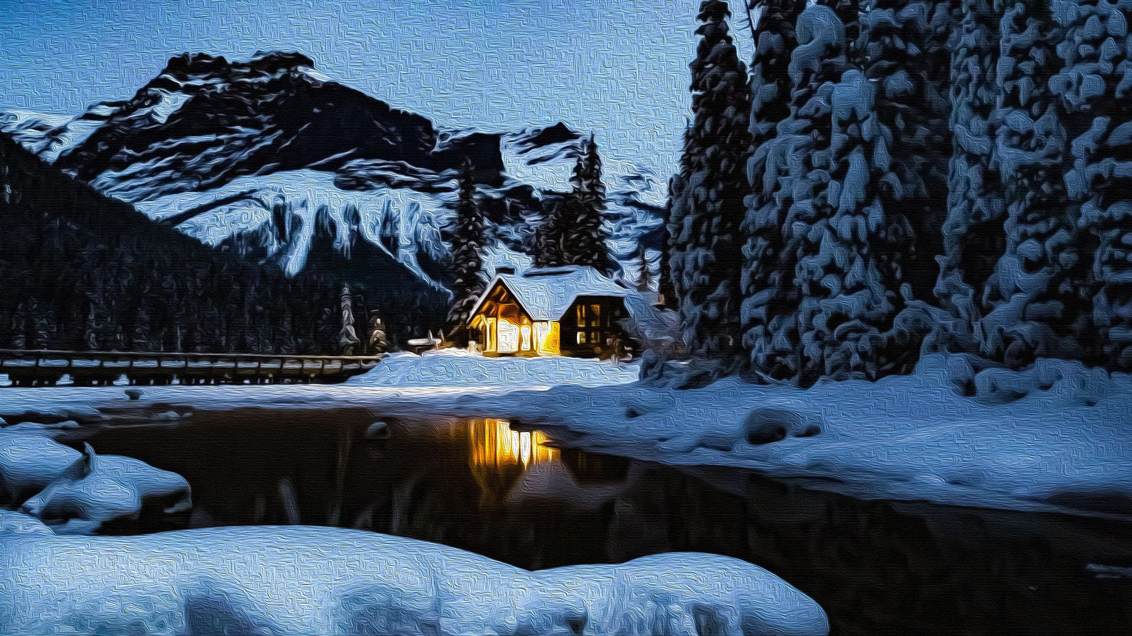 3840x2160 Cabin Wallpaper and Background HD Wallpaper of Cabin