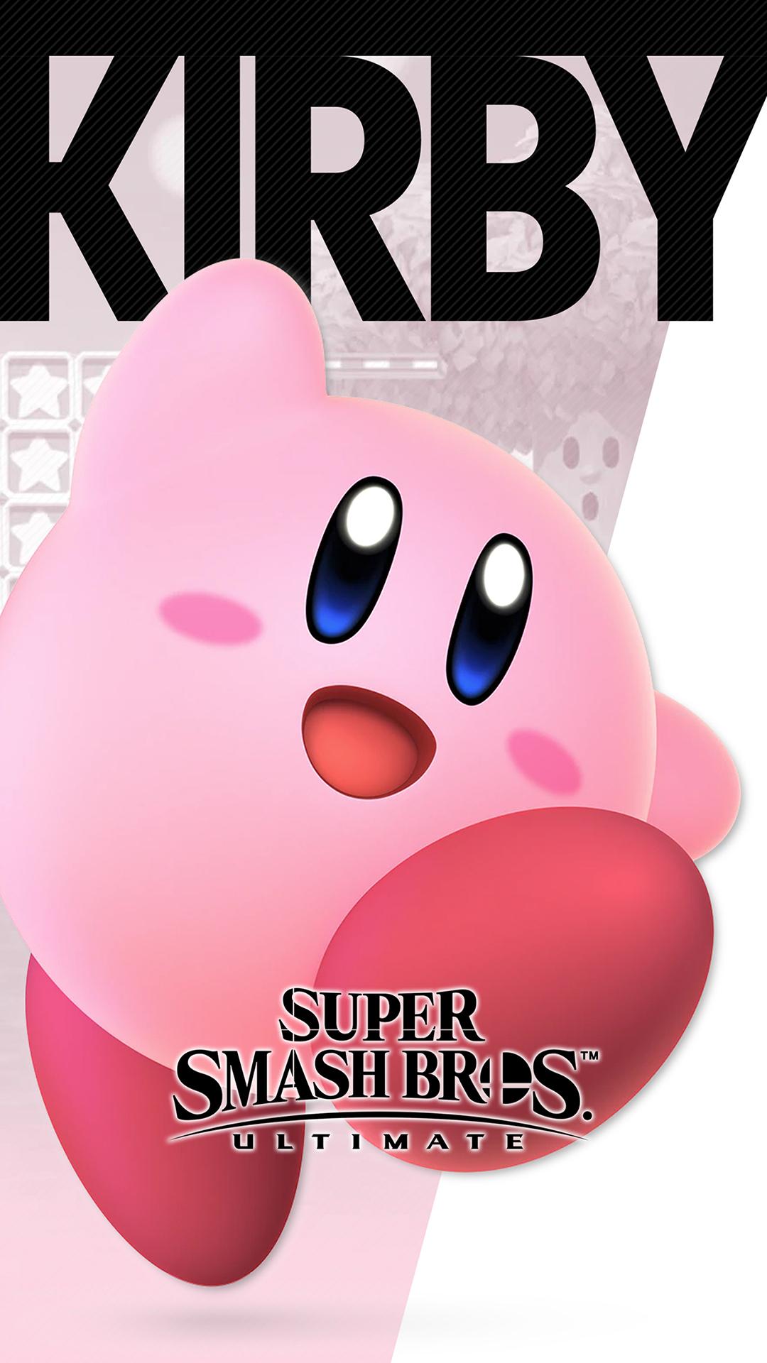 1080x1920 Super Smash Bros Ultimate Kirby Wallpaper. Cat with Monocle