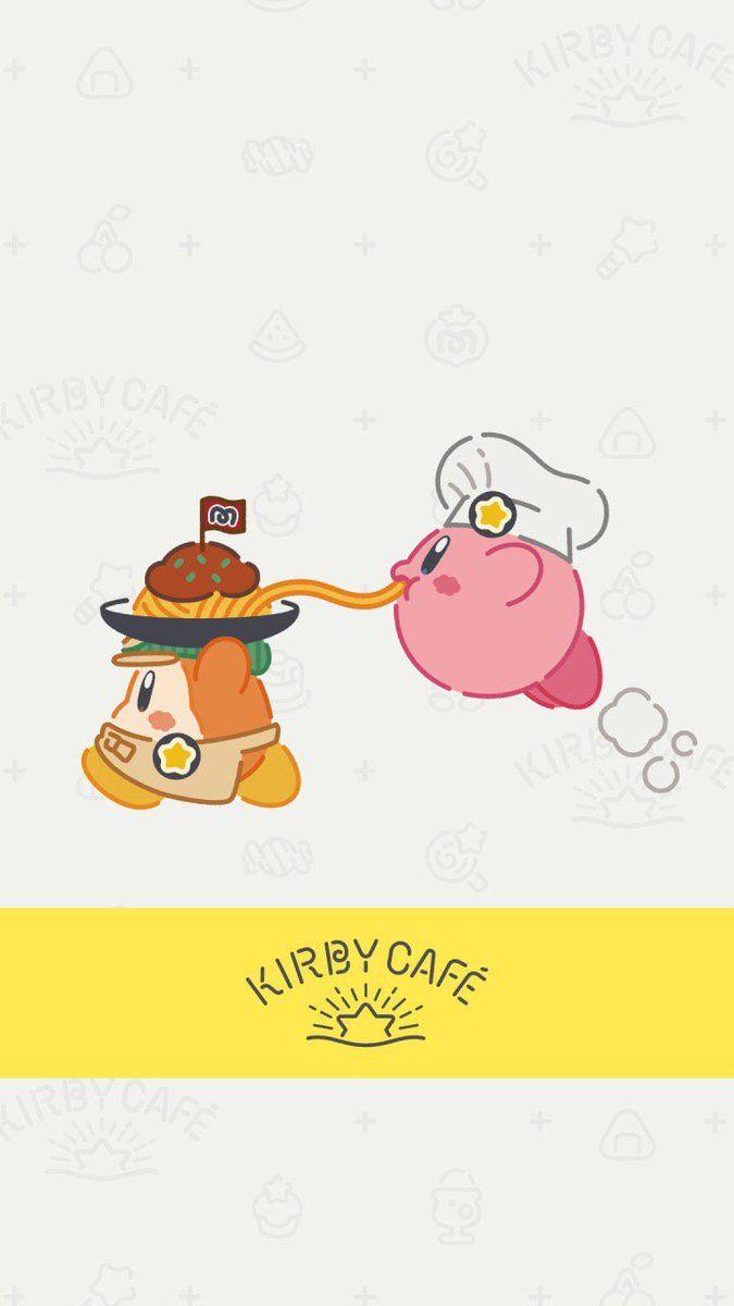 675x1200 Anne Lee, Yaoi PhD ☕️'s LINE account just sent out 2 Kirby wallpaper! One is for the Kirby Cafe!!
