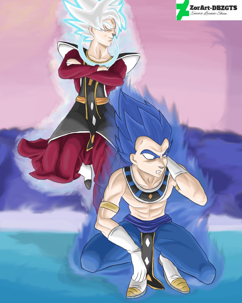 800x1000 GoD Royal Blue (?) Vegeta And Mastered Ultra Instinct (MUI) Angel Goku By ZorArt DBZGTS. Dragon Ball Super Goku, Goku, Dragon Ball Image