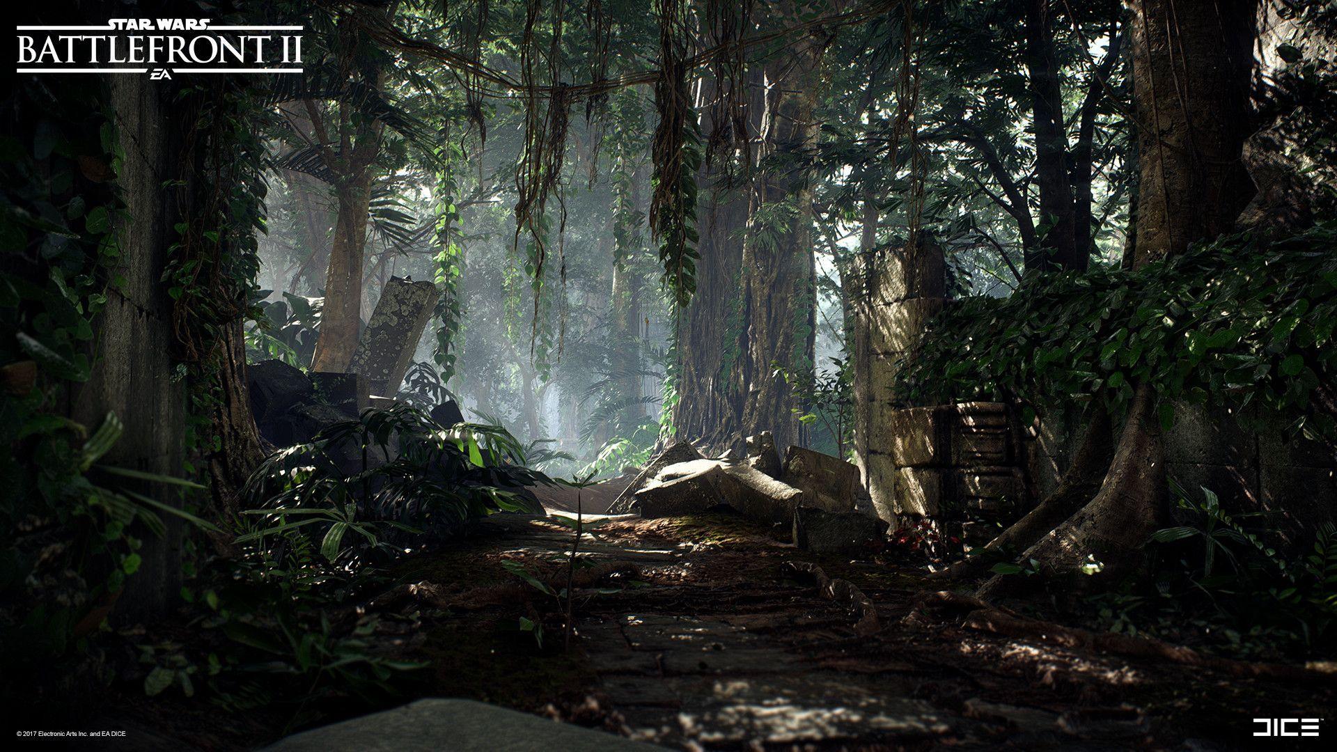 1920x1080 Star Wars Battlefront II Yavin 4 Exteriors, Pontus Ryman. Star wars battlefront, Star wars concept art, Star wars