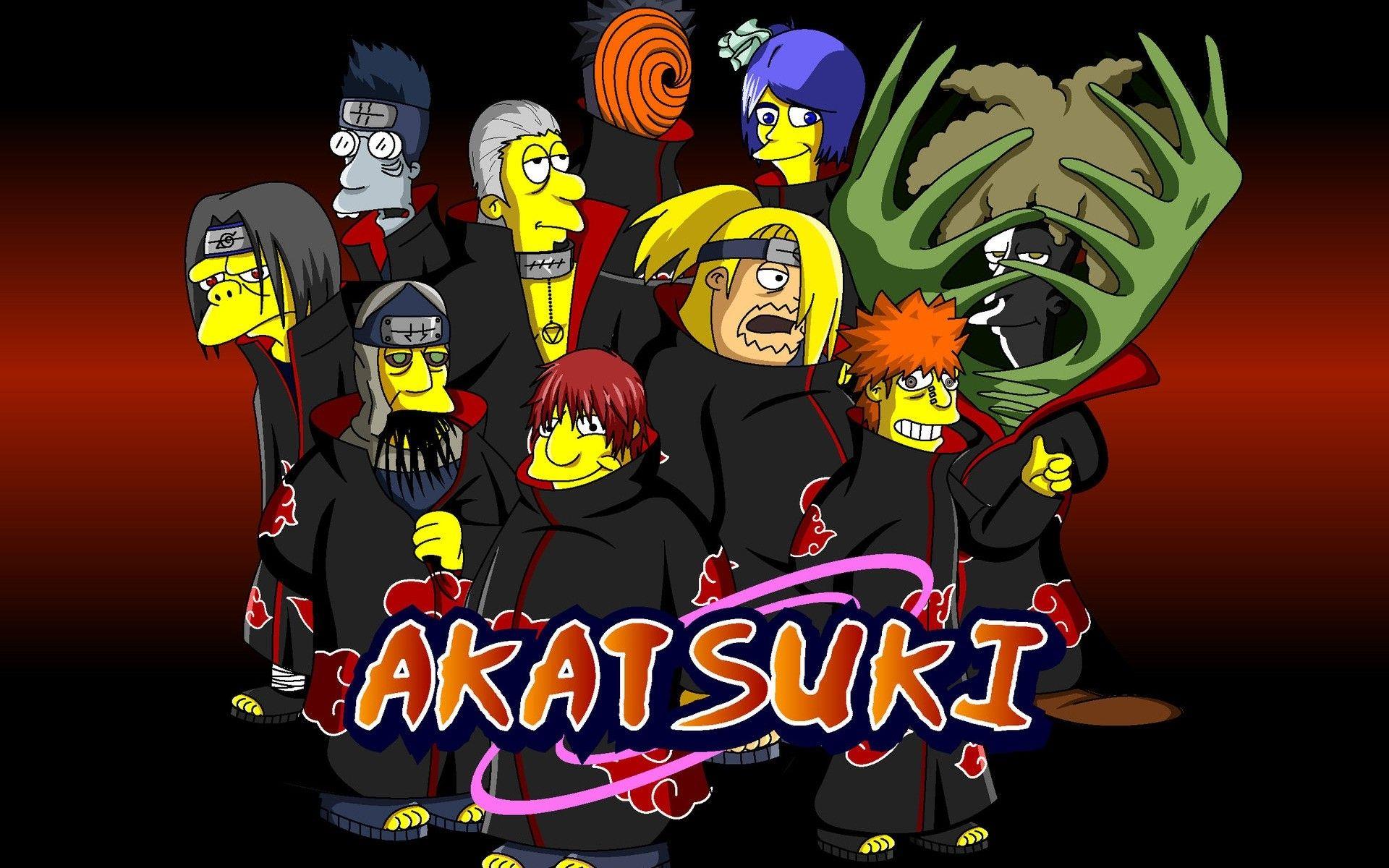 1920x1200 Naruto Simpsons