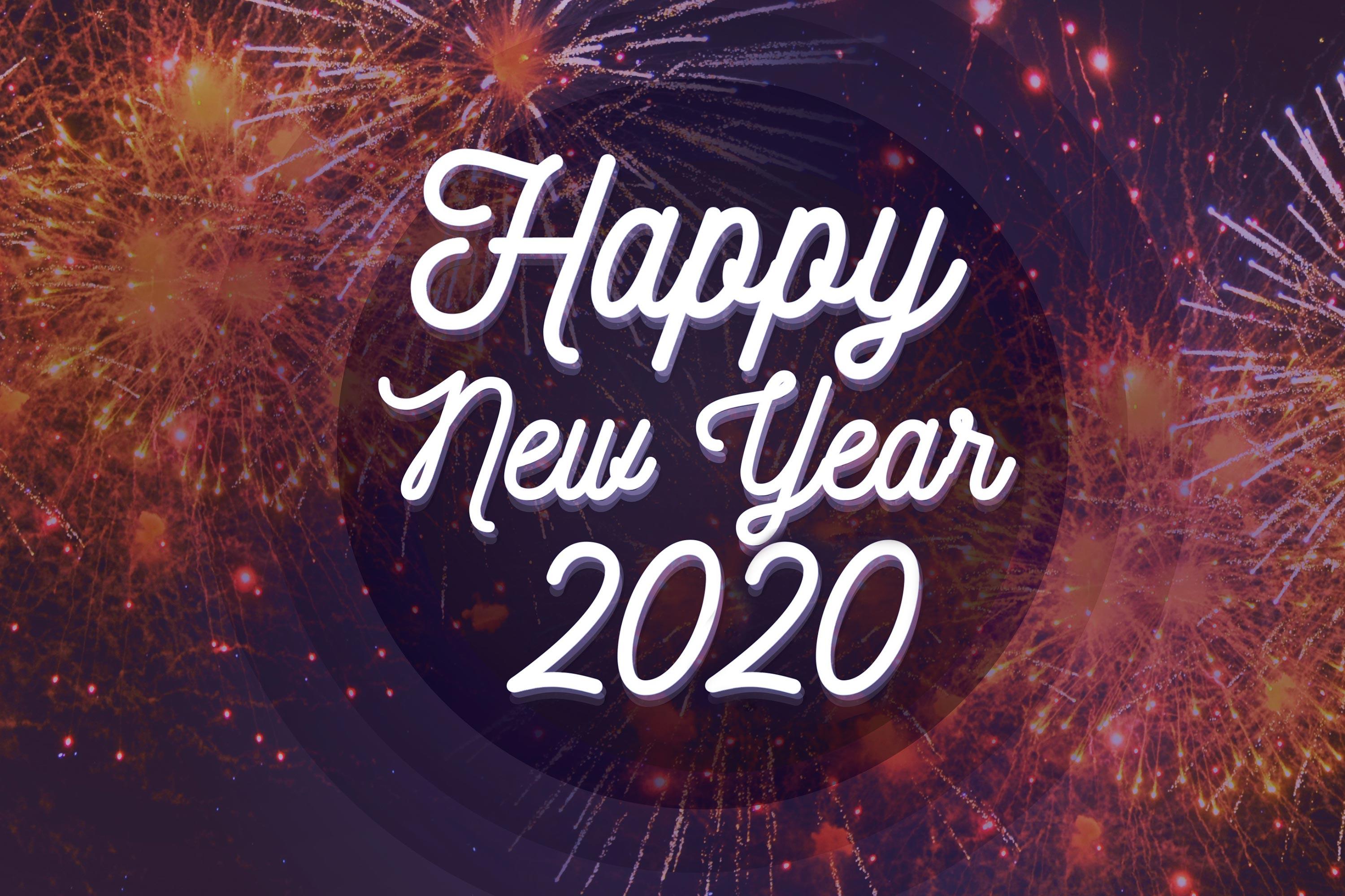 3000x2000 Happy New Year 2020 Fireworks Picture & Wallpaper for Sharing Online