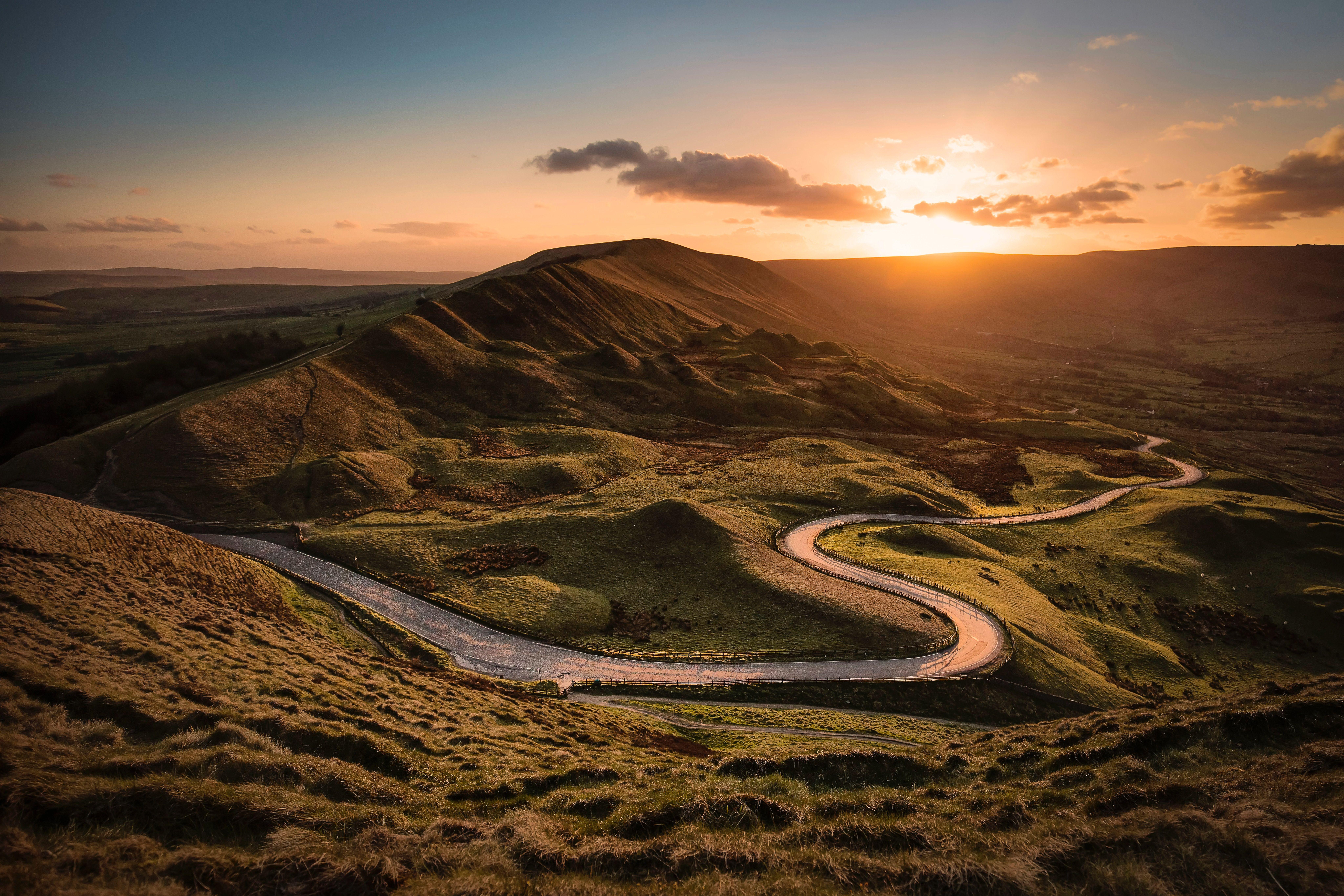 8192x5461 Winding road HD wallpaper, Background