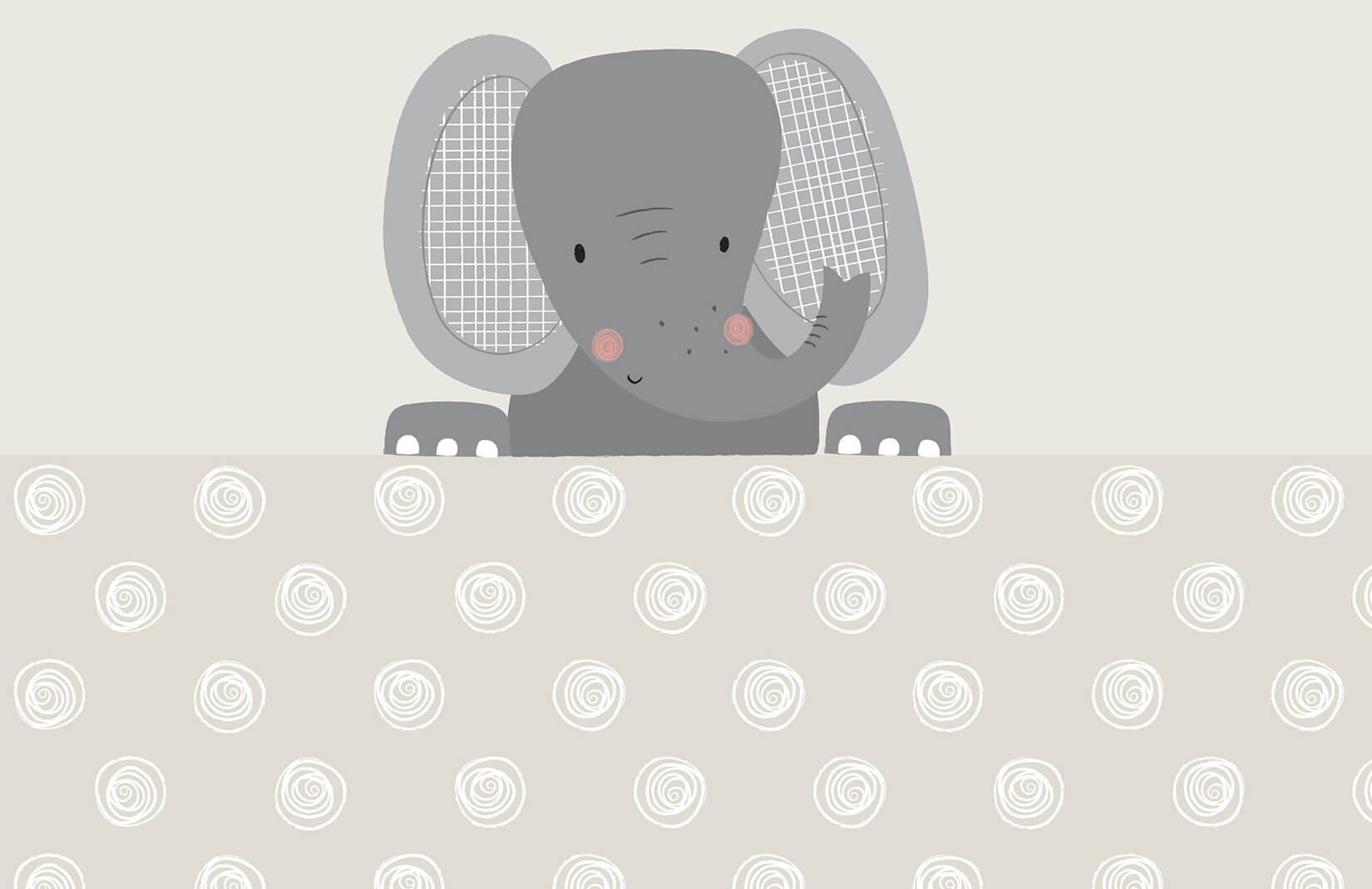 1650x1070 Peek A Boo Ellie Elephant Wallpaper Mural