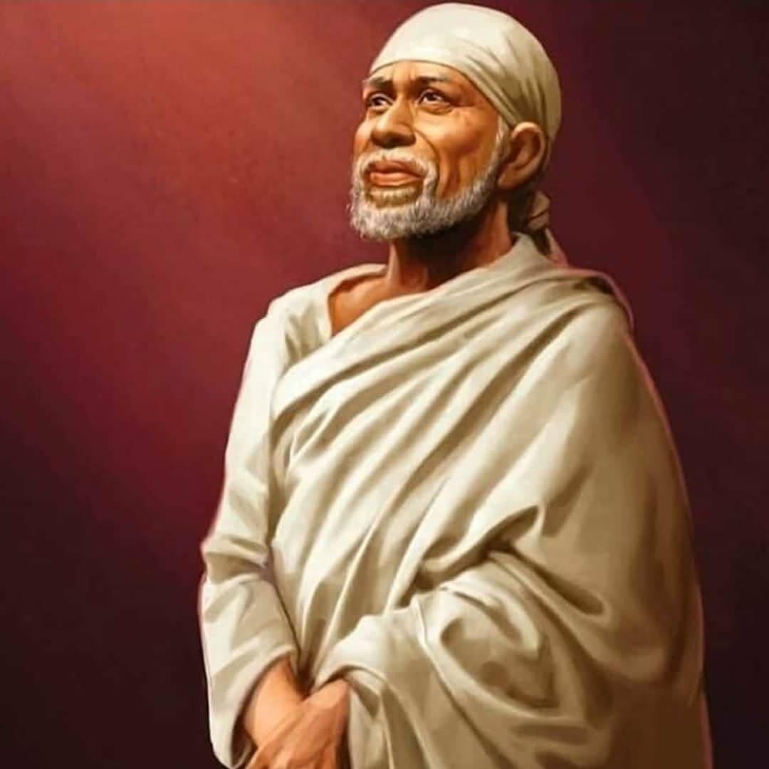 1080x1080 Sai Baba Image in HD