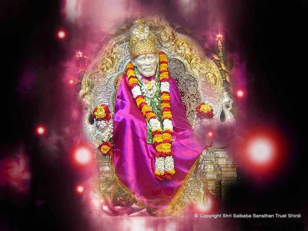 1024x768 Free Sai Baba PC Wallpaper