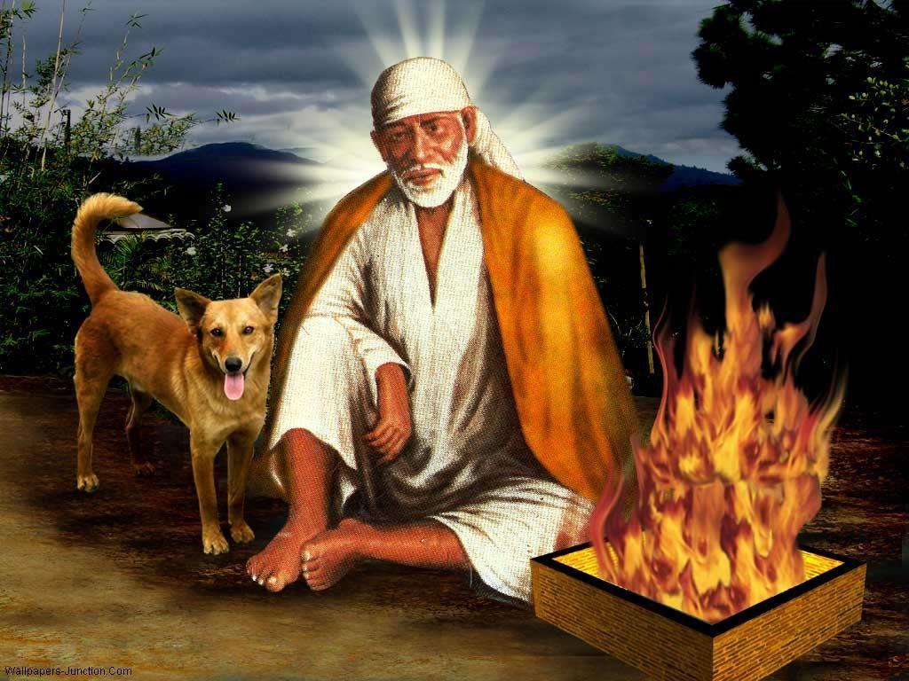 1024x768 Shirdi Saibaba Natural Wallpaper