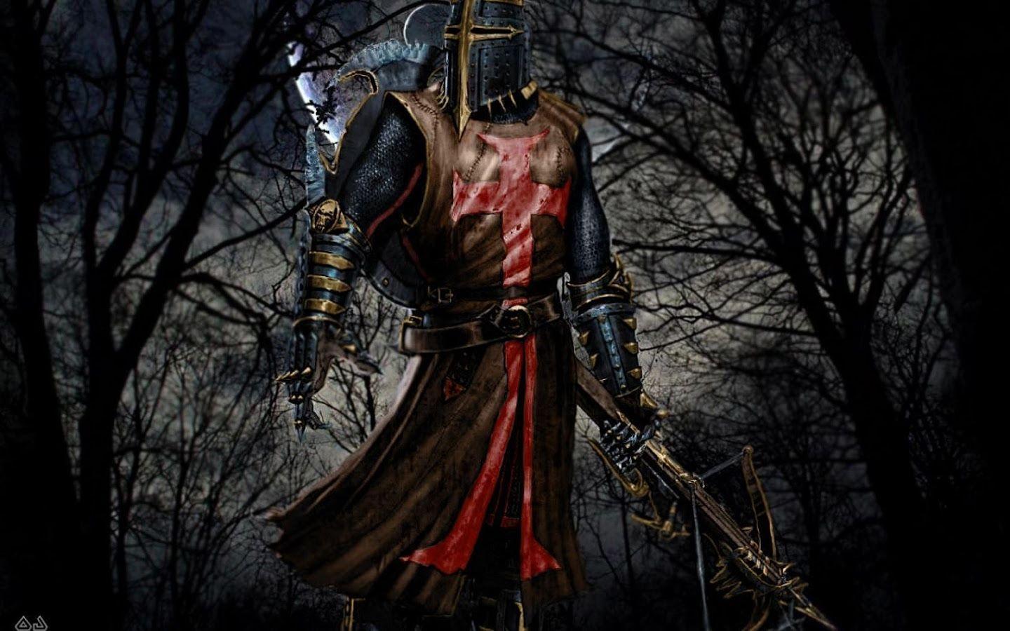 1440x900 Crusader Knight Wallpaper