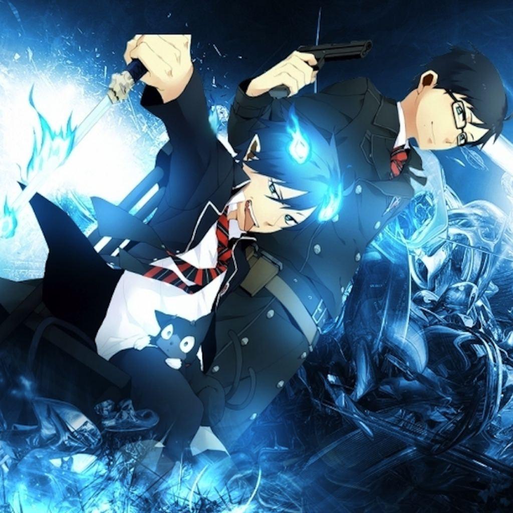 1024x1024 Blue Exorcist iPhone Wallpaper