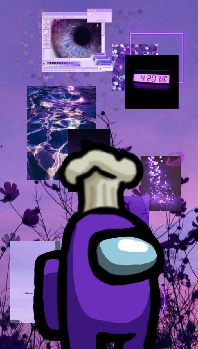 682x1200 Purple Among Us Wallpaper