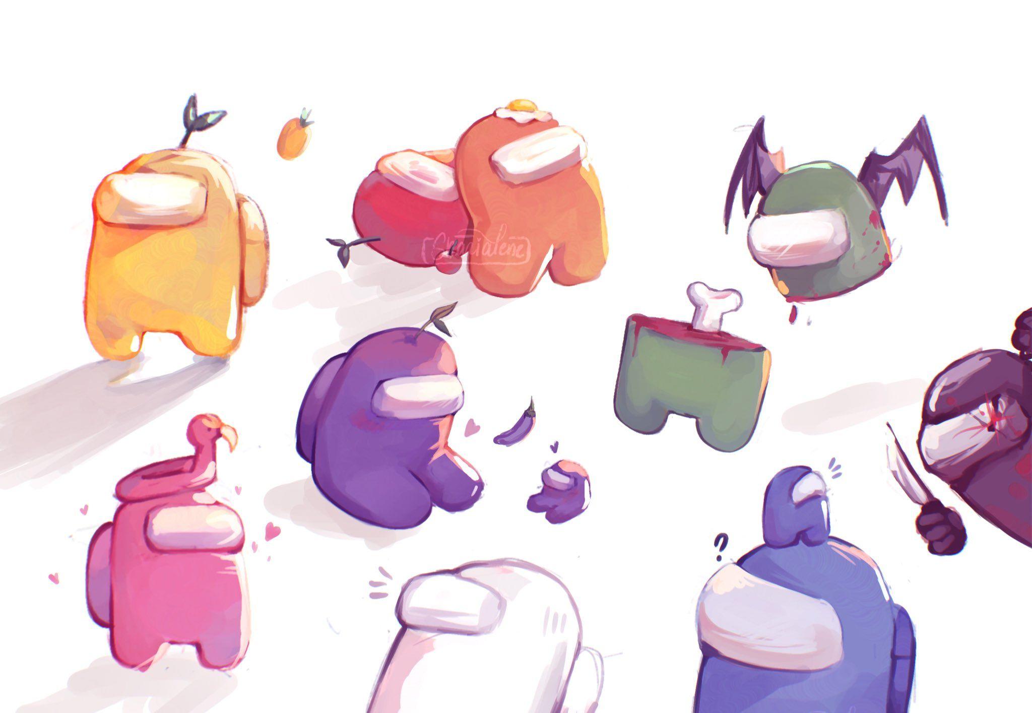 Among Us Purple Wallpapers Top Free Among Us Purple Backgrounds