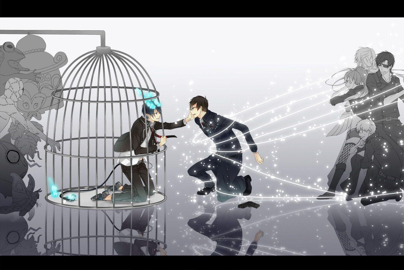 1347x900 High quality wallpaper of Izumo, and of Shino from Blue Exorcist