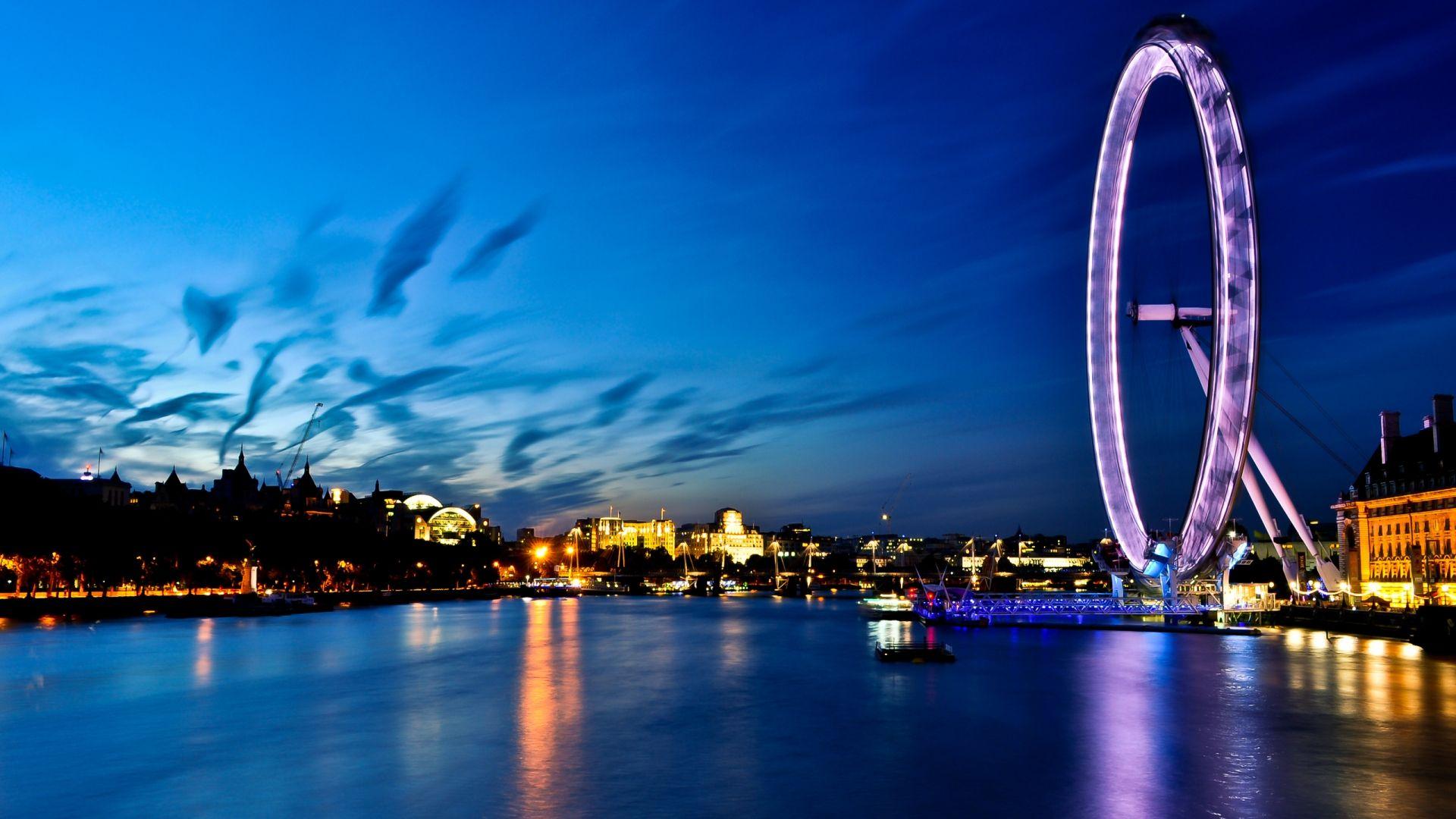 1920x1080 Download Night Light London City Uk HD Wallpaper