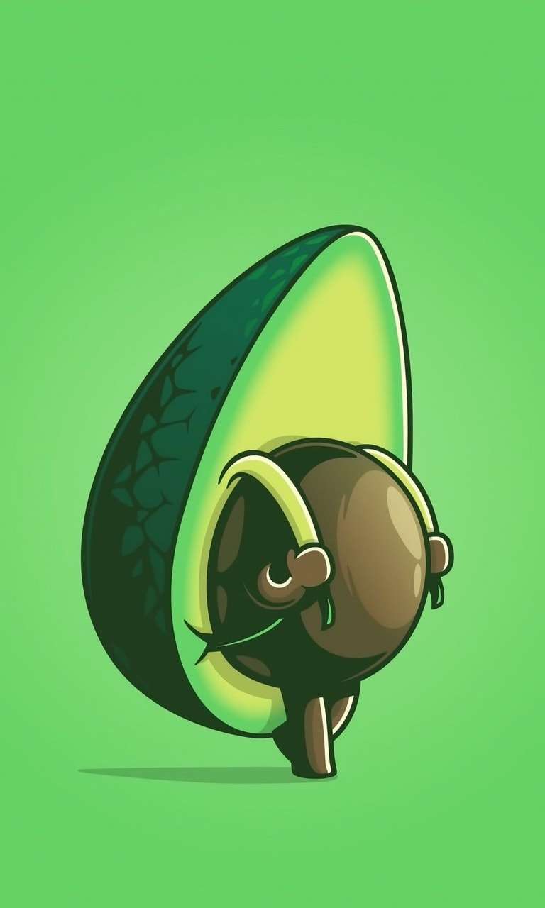 768x1280 Aesthetic Cute Wallpaper Avocado