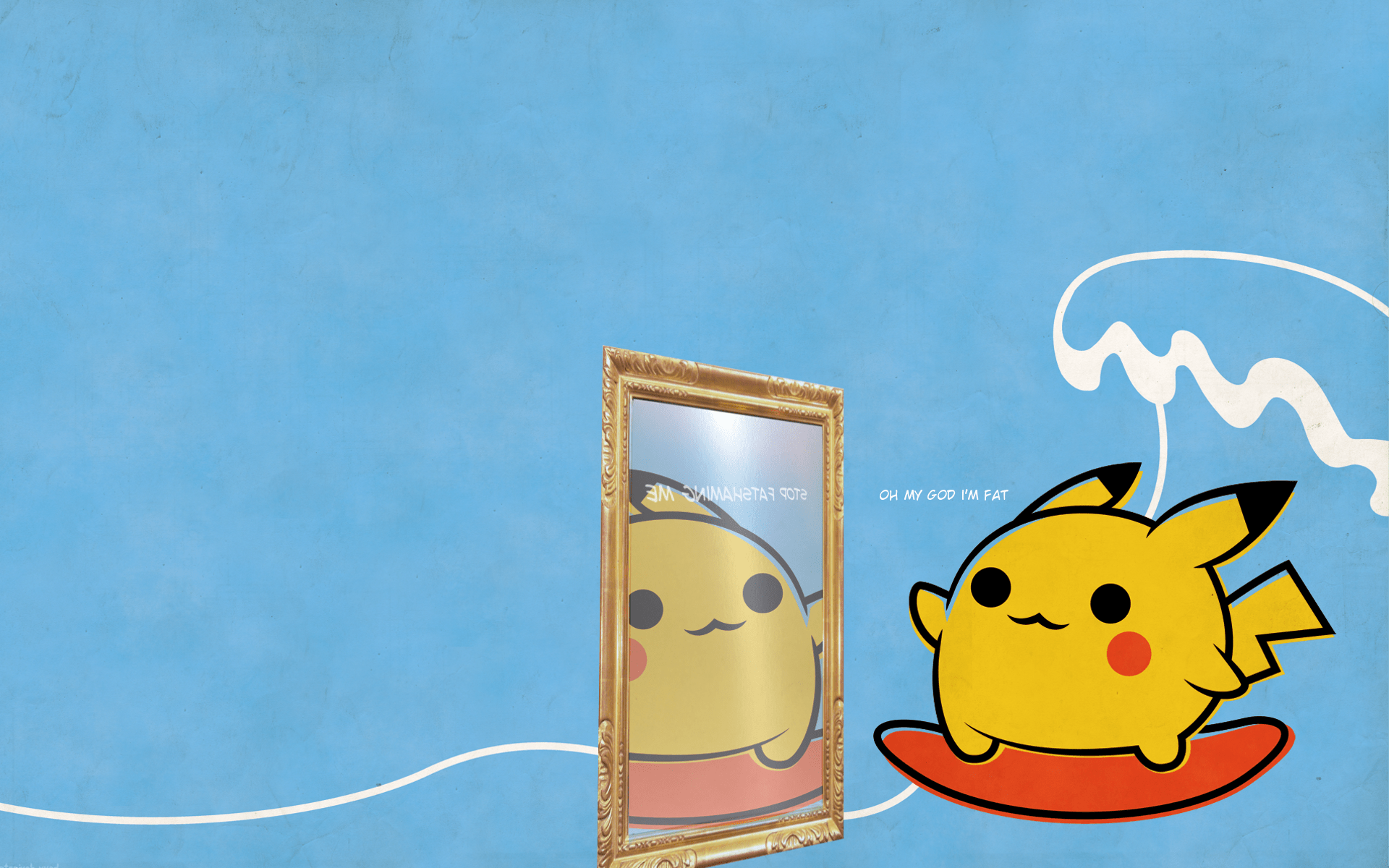 1920x1200 Fat Pikachu Wallpaper