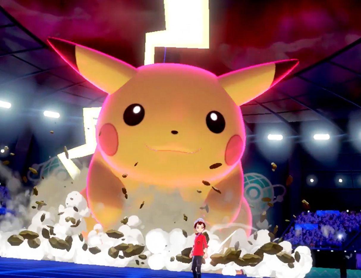 1214x933 Pokemon Sword & Shield Show Off Fat Pikachu, Long Meowth, And More Gigantamax Forms