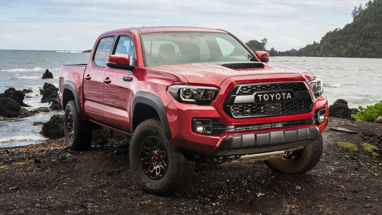 1244x700 Red Truck Toyota Wallpaper