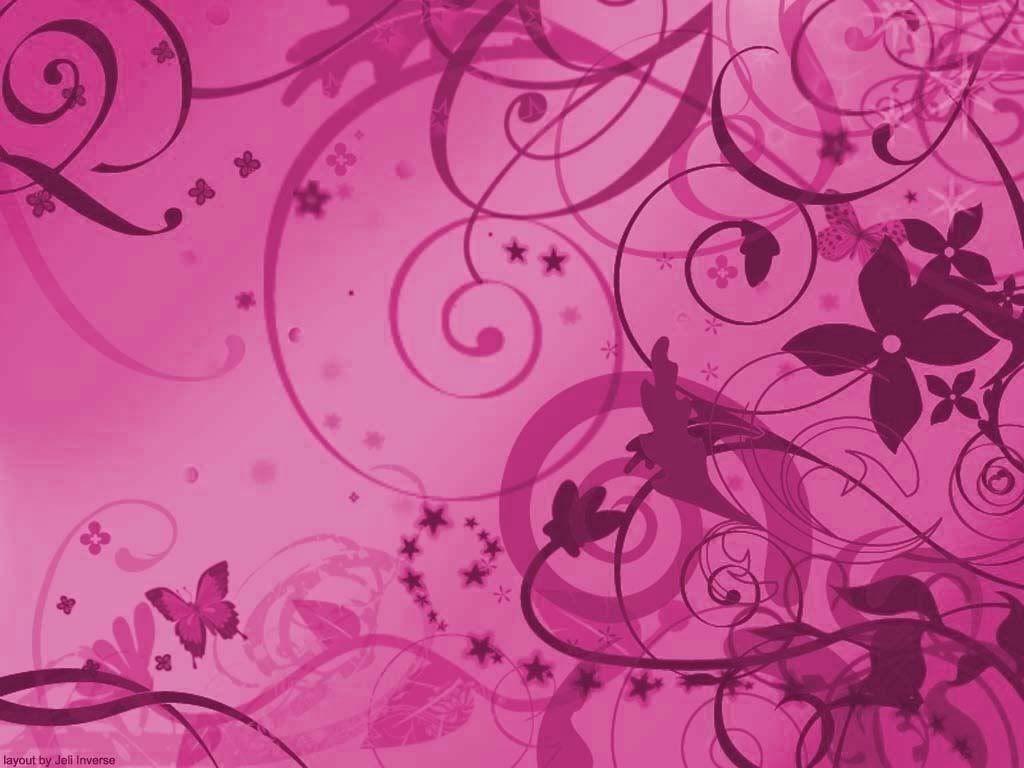 1024x768 Pink Swirl Wallpaper
