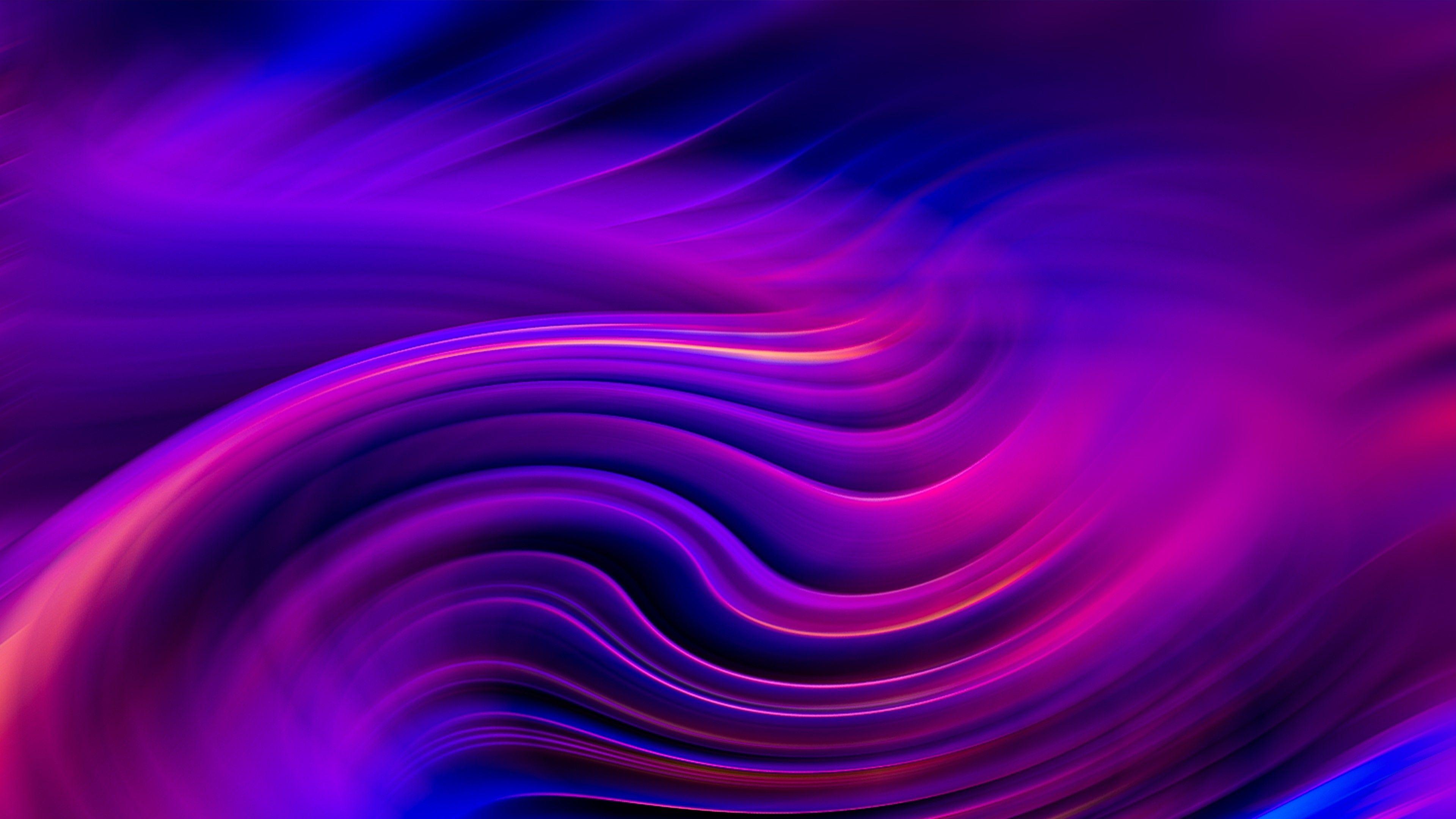 3840x2160 Purple Pink Swirl Abstract 4K HD Abstract Wallpaper