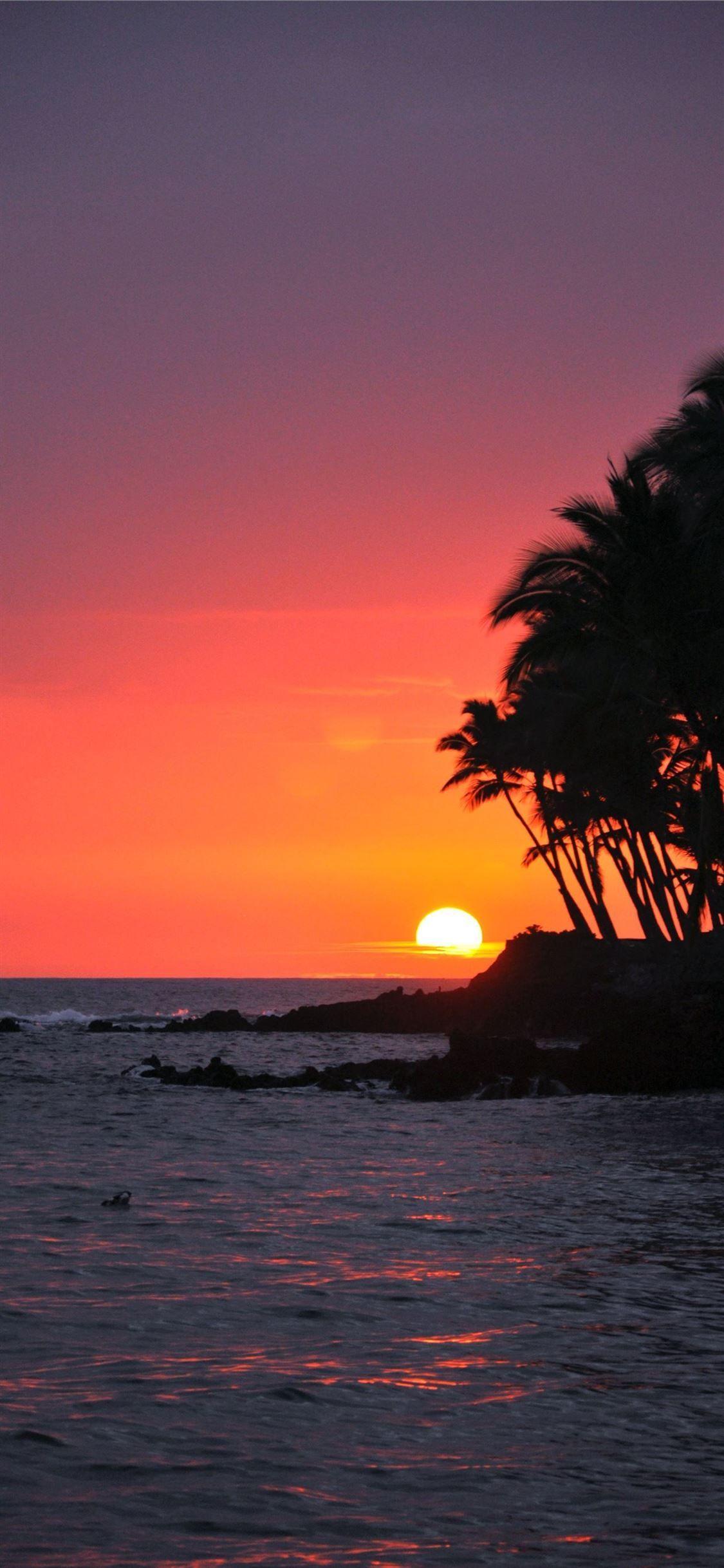 1125x2436 Big Island Sunset Hawaii #hawaii #trends #iPhone11Wallpaper. Sunsets hawaii, Sunset wallpaper, Sunrise wallpaper