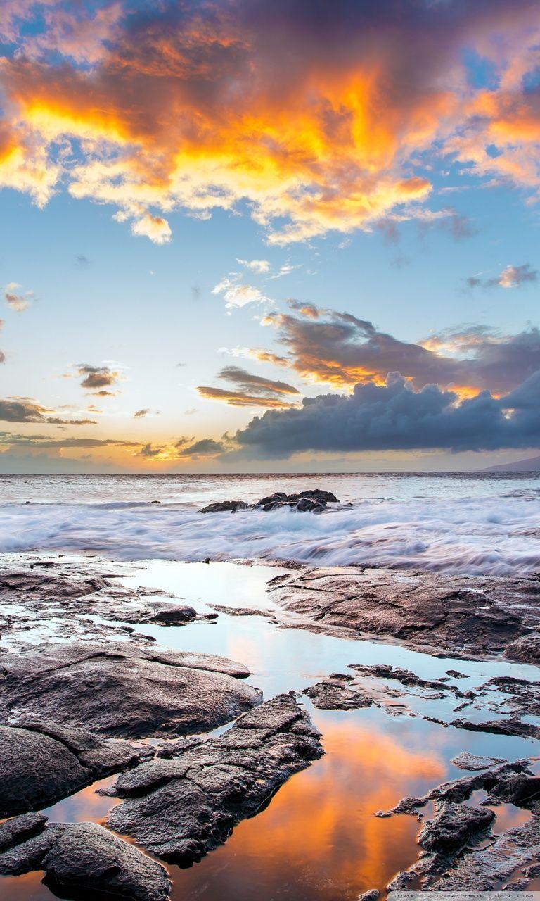 768x1280 Hawaii iPhone Wallpaper Free Hawaii iPhone Background - Sunrise colors, Nature iphone wallpaper, Landscape