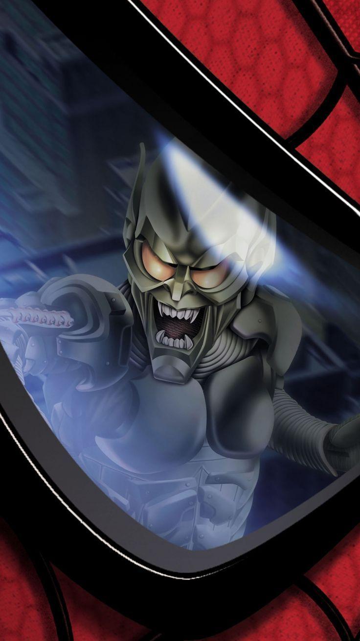 736x1308 Excellent Wallpaper Green Goblin Villain Spider Man Eye's Reflection Movie 10801920 Wallpaper. Green Goblin Spiderman, Spiderman, Green Goblin